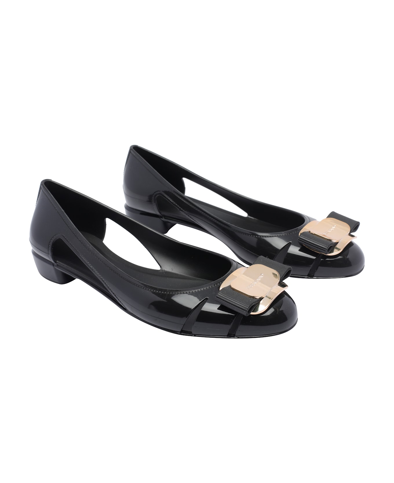 Ferragamo Nara Jelly Ballets - Black