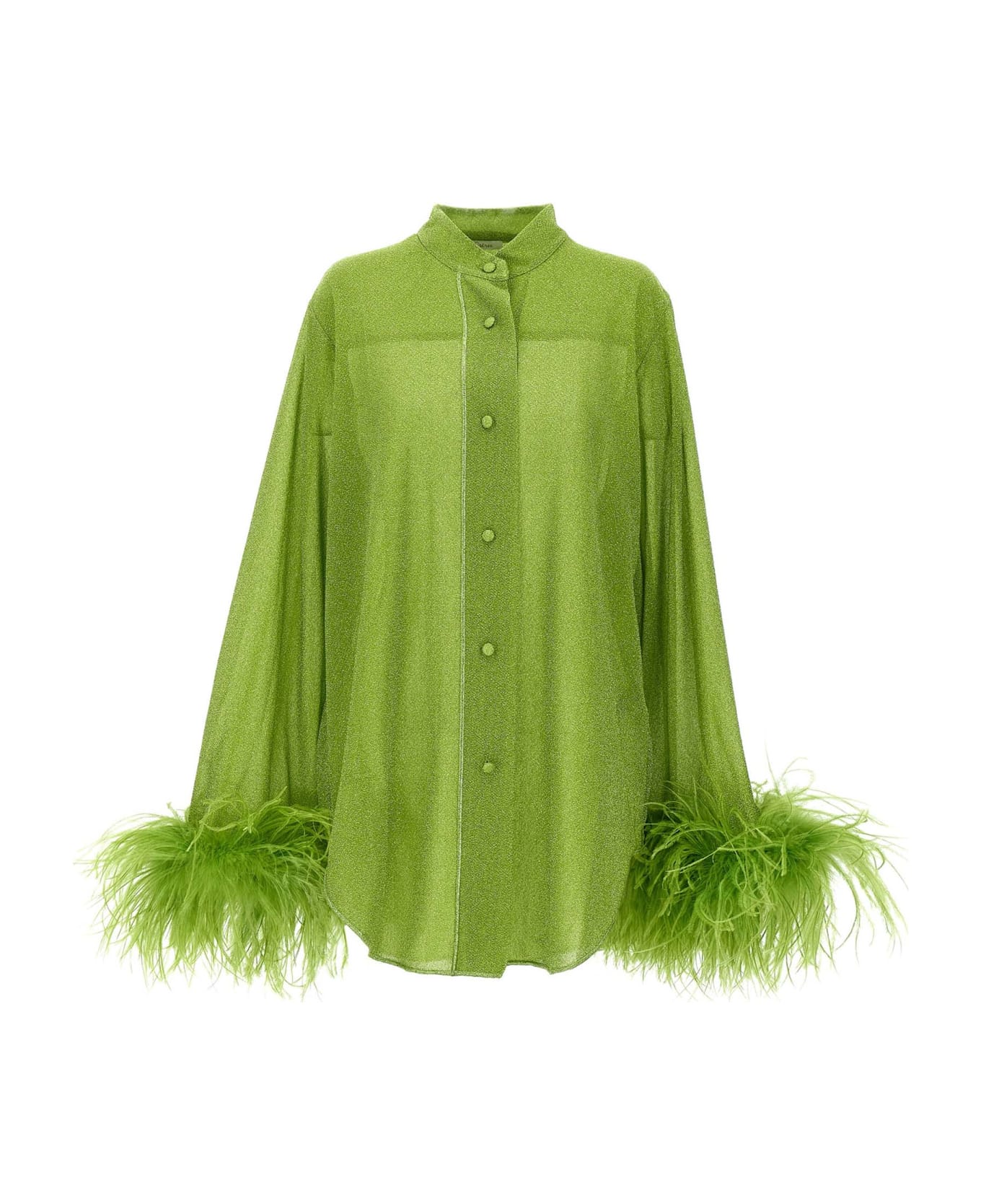 Oseree 'lumiere Plumage' Shirt - Lime