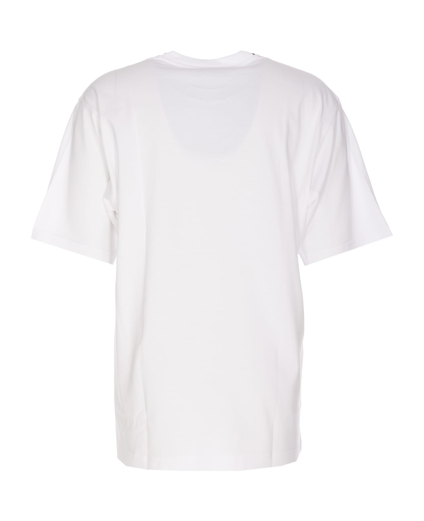 Dolce & Gabbana Printed T-shirt With Termostrass - White