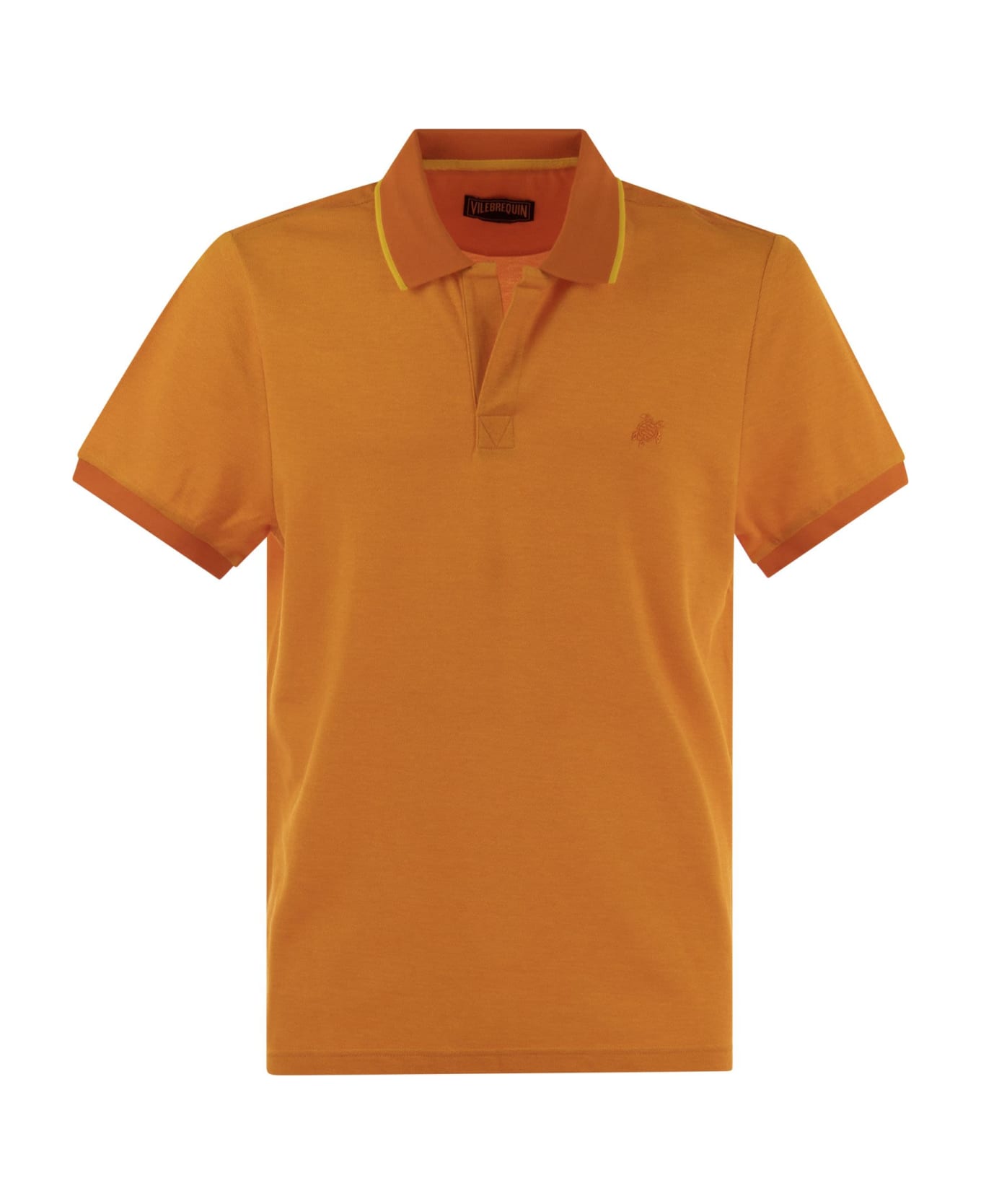 Vilebrequin Short-sleeved Cotton Polo Shirt - Orange ポロシャツ