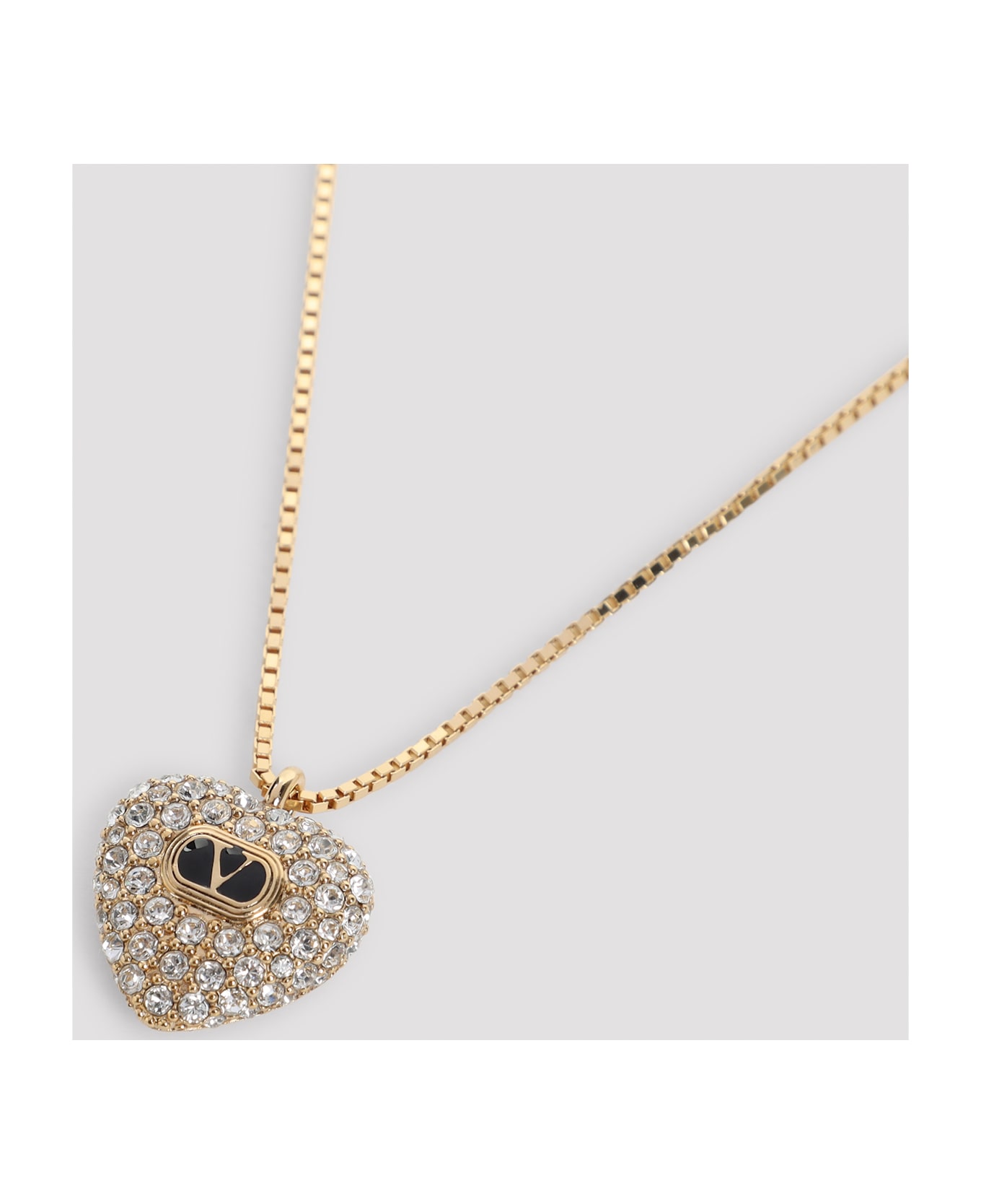 Valentino Garavani Copper Necklace - Oro Nero Crystal