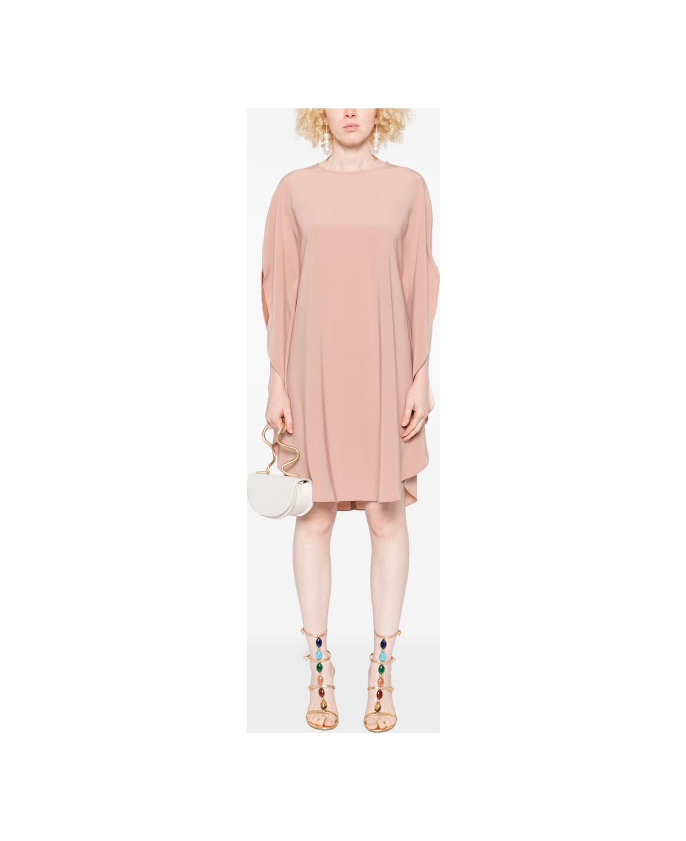 Gianluca Capannolo Iris Sleeve Dress - Powder