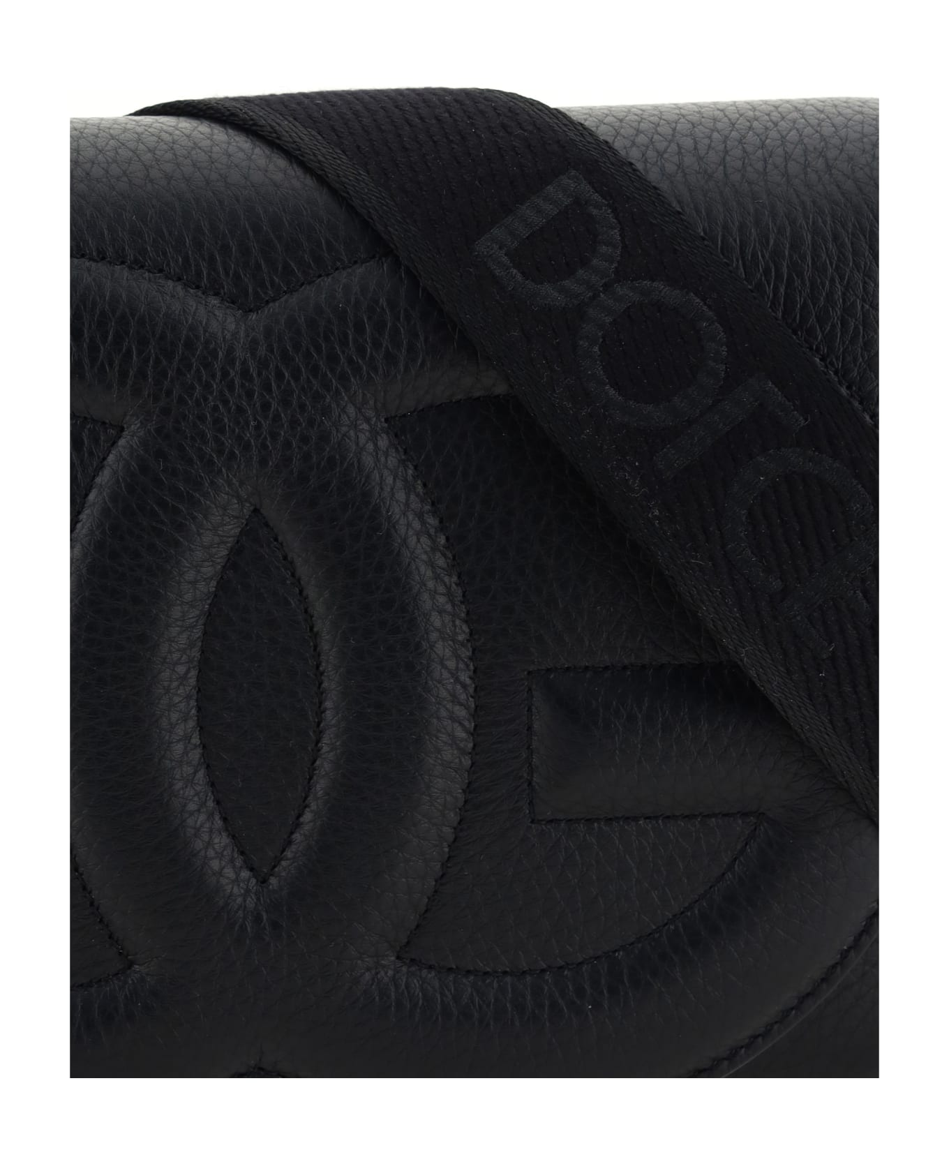 Dolce & Gabbana Medium 'dg Logo' Crossbody Bag - Black