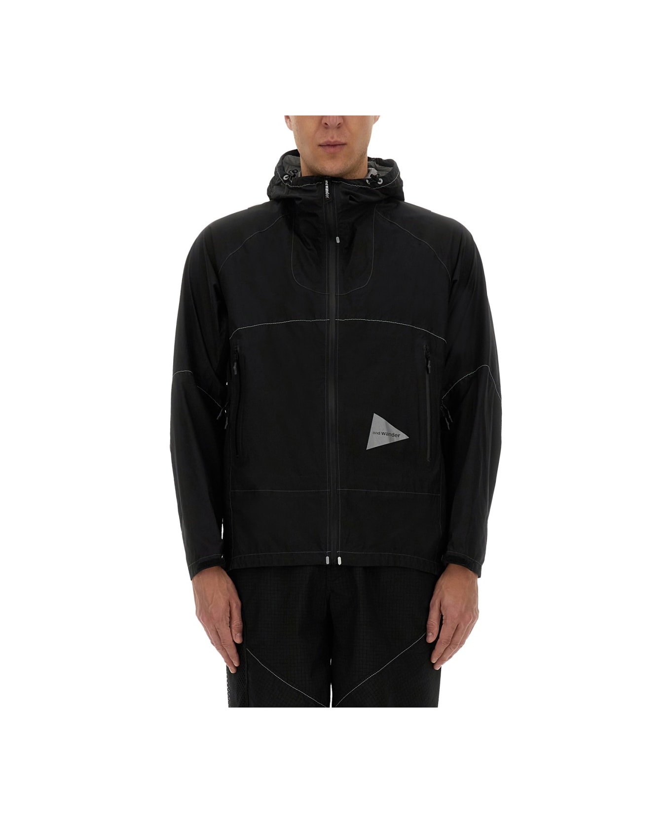And Wander "3l Ul" Jacket - BLACK