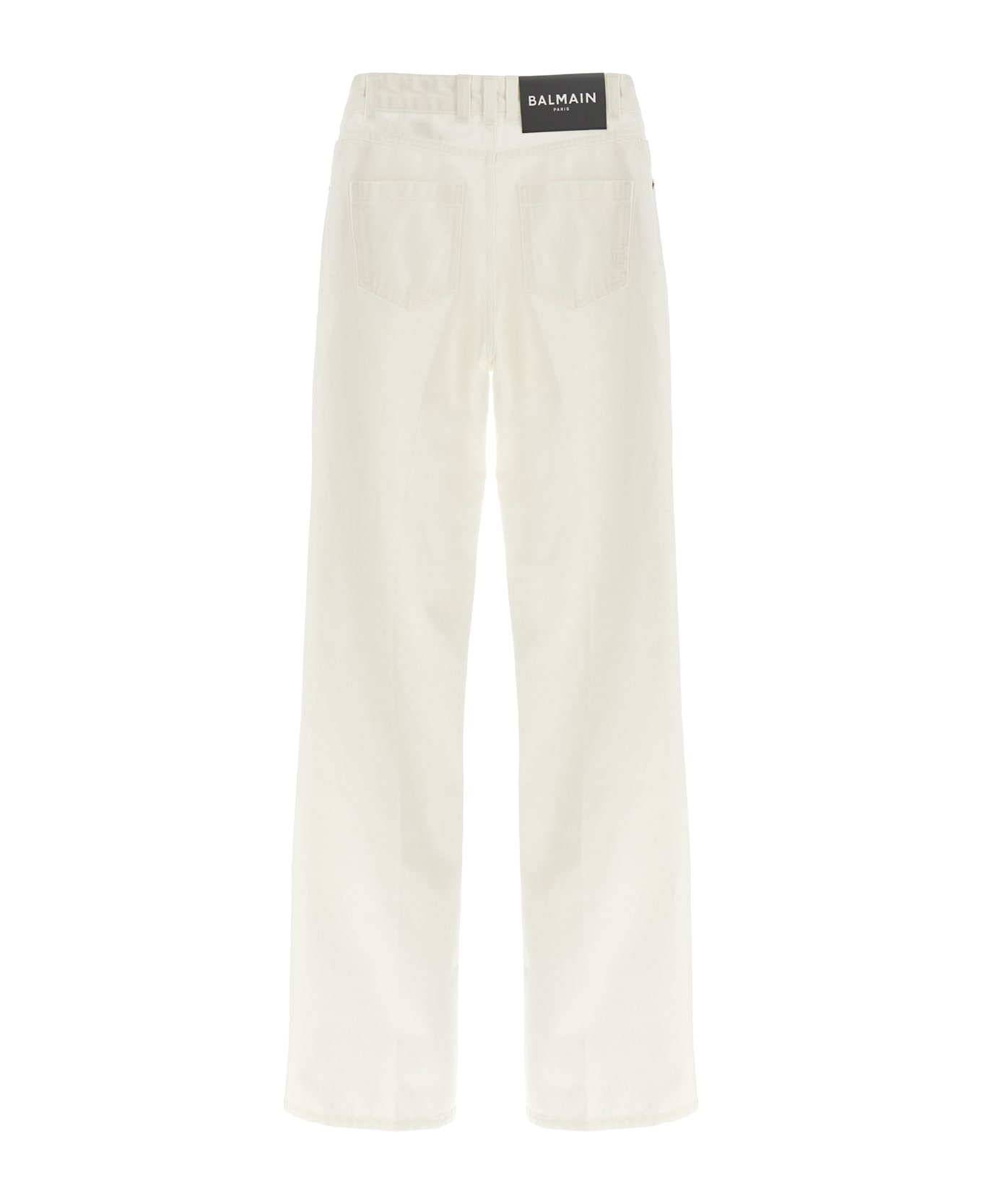 Balmain Embroidery Jeans - White