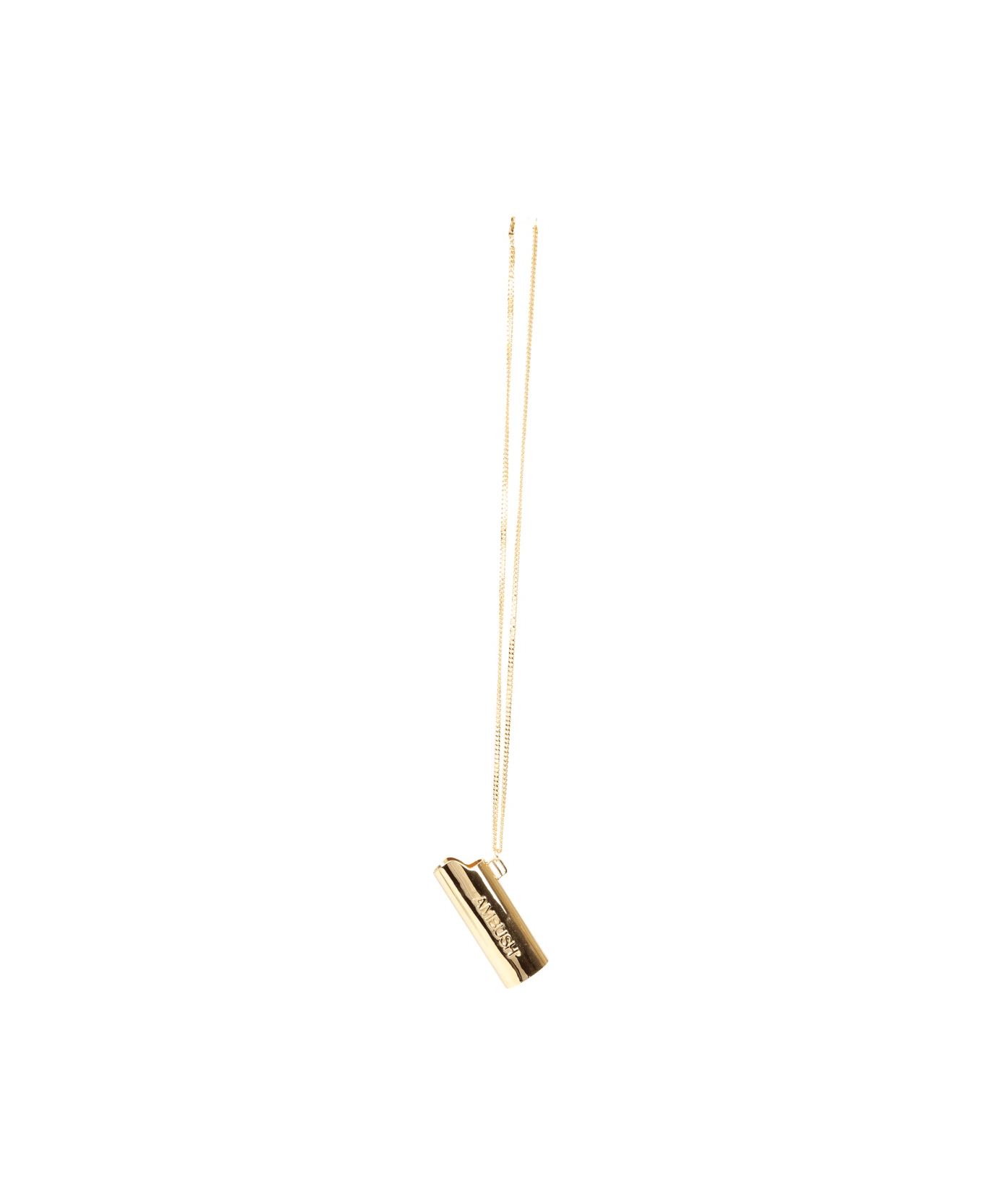 AMBUSH Large Lighter Holder Necklace - GOLD