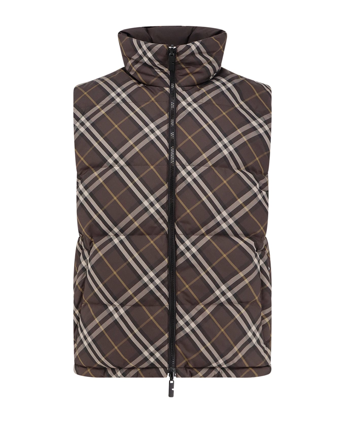 Burberry Snowshill Reversible Sleeveless Down Jacket - TRUFFLE IP CHECK