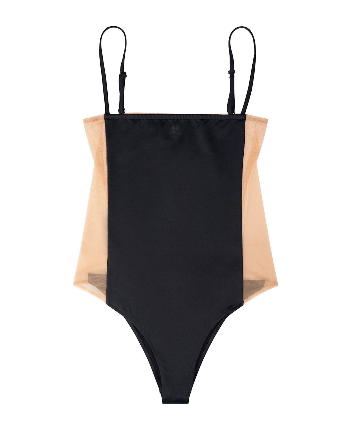 Courrèges Illusion One-piece Swimsuit - BLACK