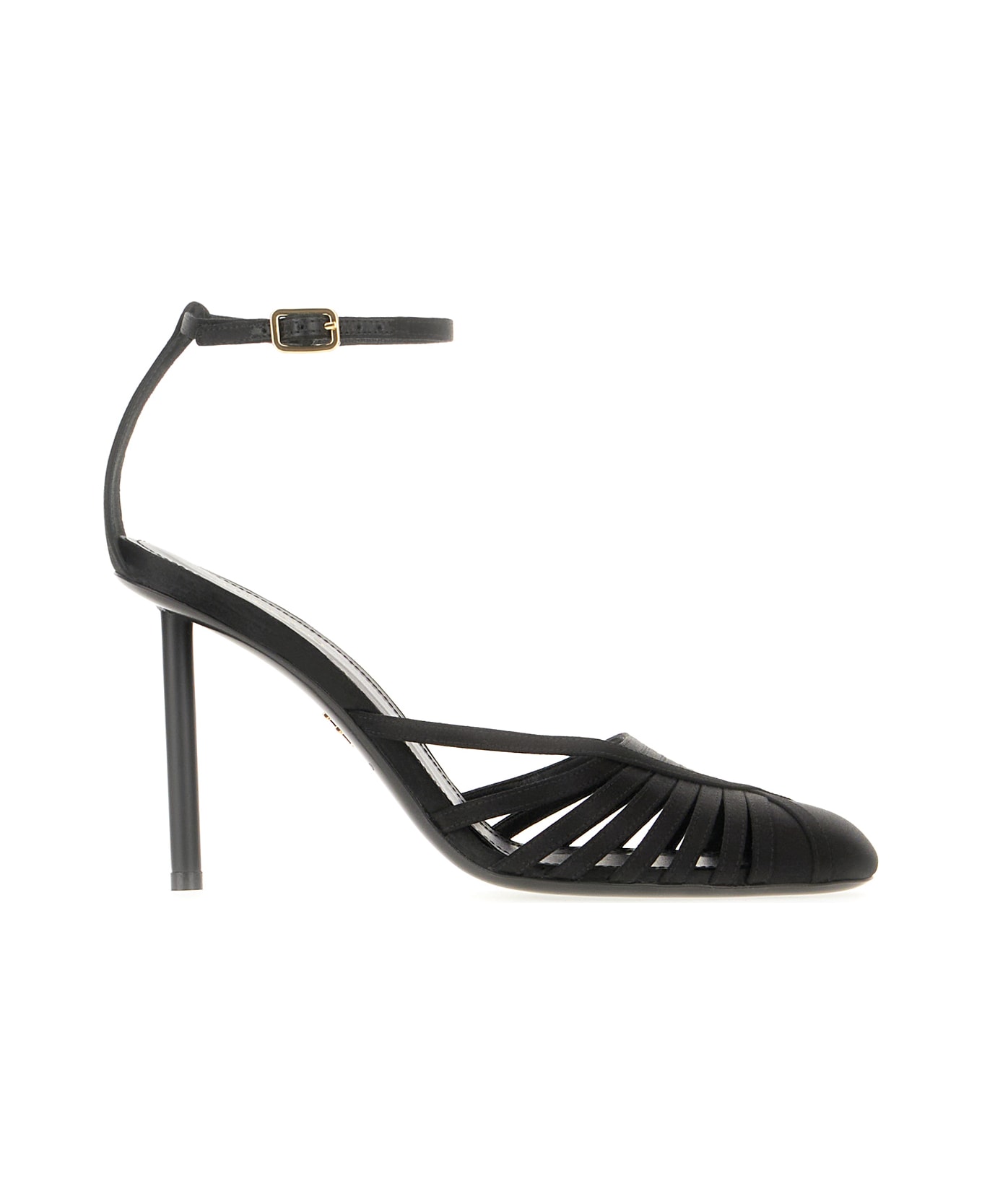 Ferragamo Black Nappa Leather Ermelia Pumps - NERO
