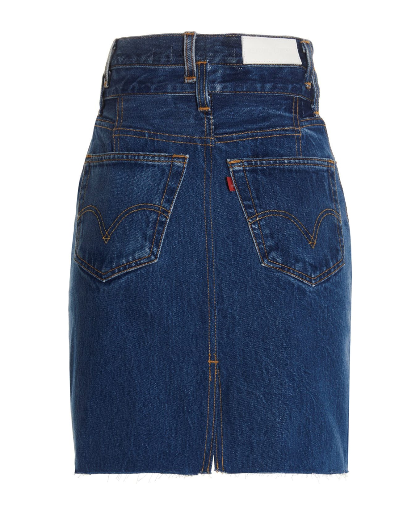 RE/DONE 'double Waisted Pencil' Re Done X Levi's Skirt - Blue