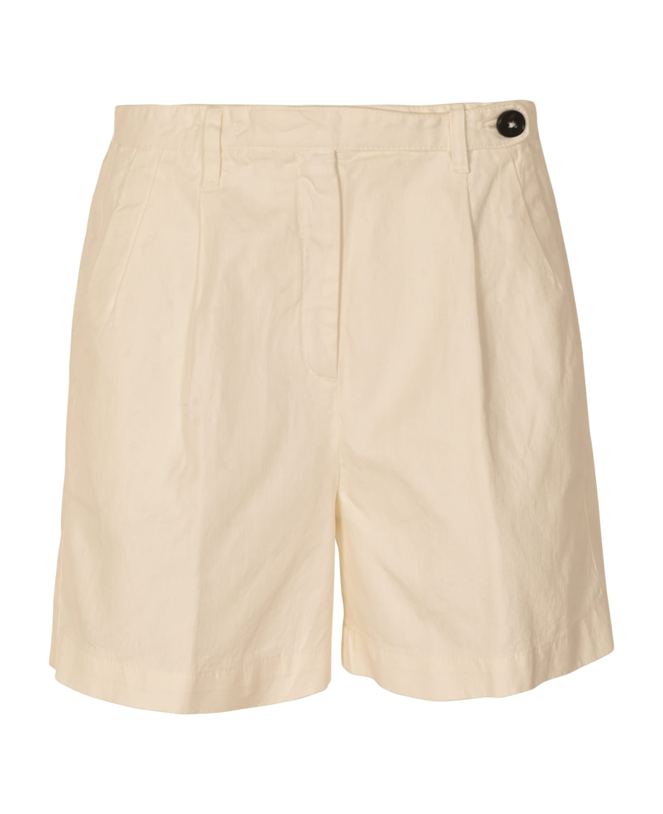 Massimo Alba Wrap Buttoned Trousers - White ショートパンツ