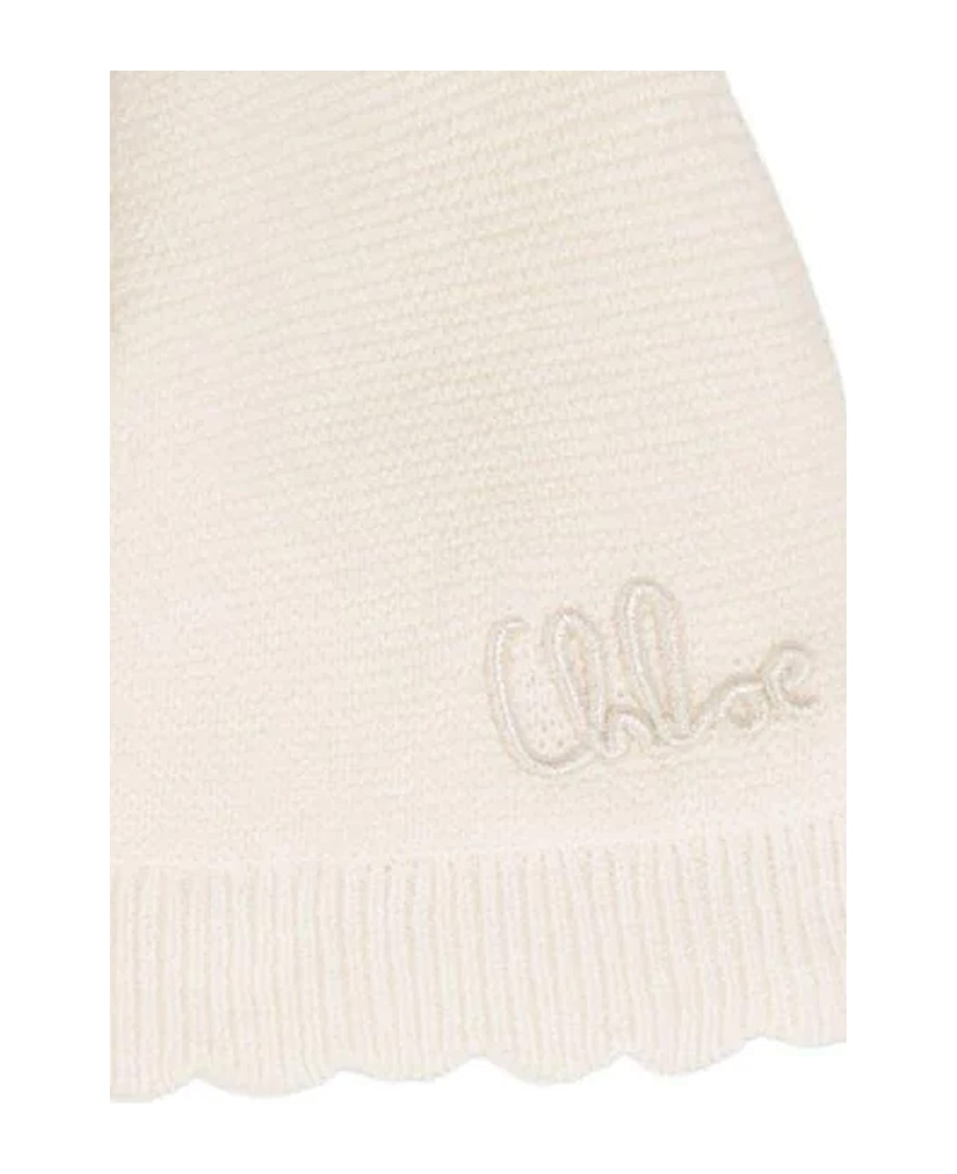 Chloé Ivory Accessory Set For Baby Girl With Logo - Ivory