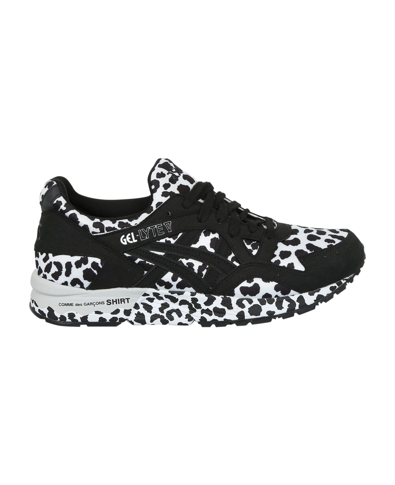 Comme des Garçons Shirt Leopard Print Asics Gel Lyte Sneakers - Black