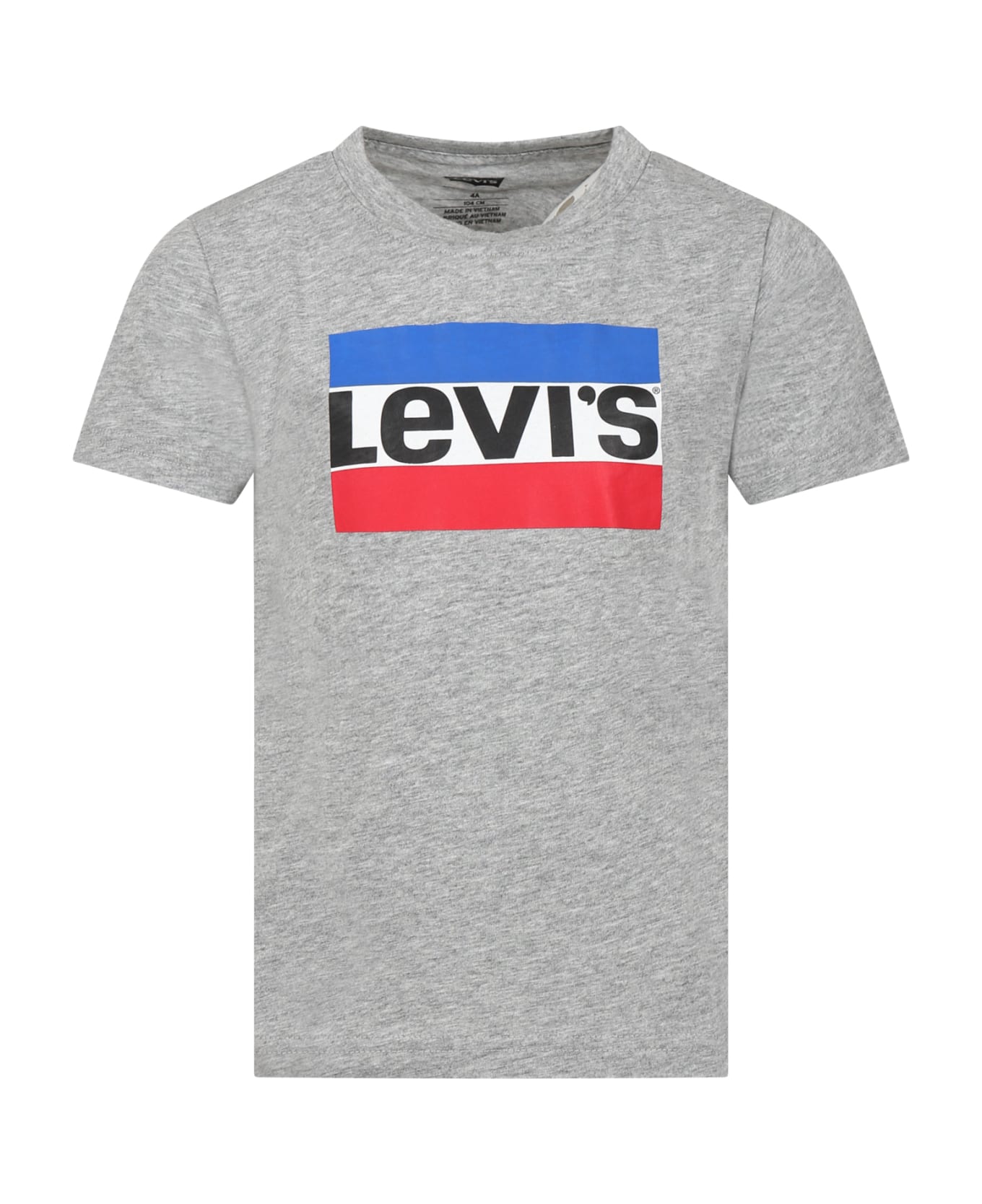 Levi's Grey T-shirt For Kids With Logo - Grey
