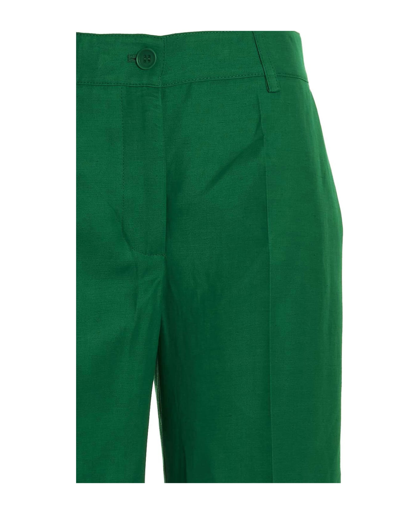 Parosh Loose Leg Pants - Green