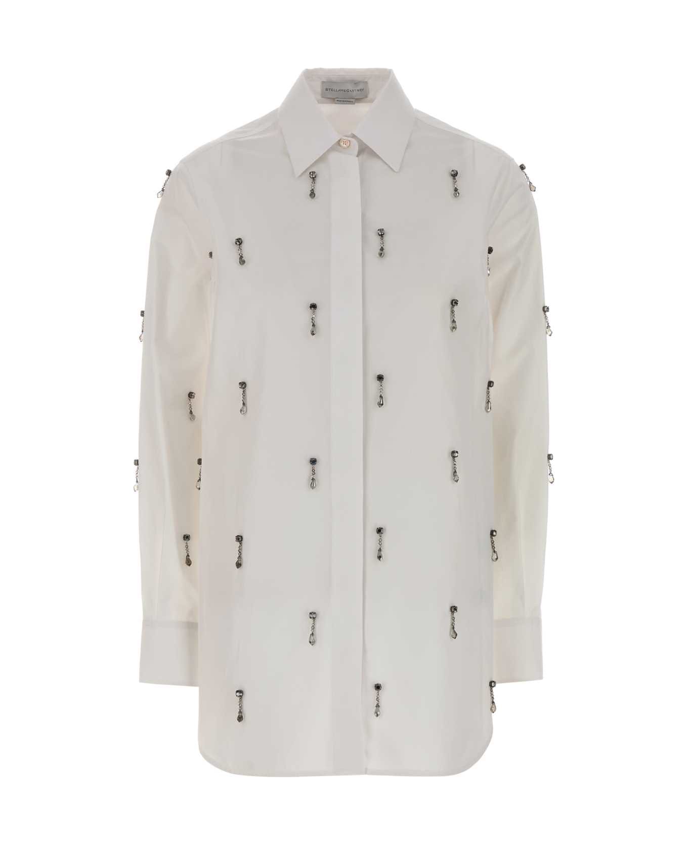 Stella McCartney White Poplin Shirt - PUREWHITE