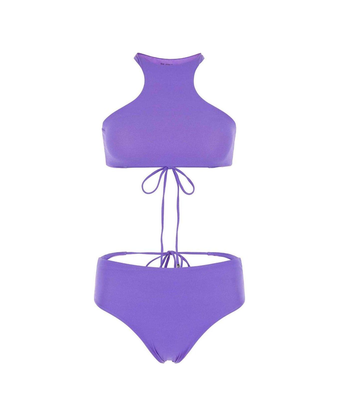 The Attico Violet Two-piece Bikini Set - VIOLET