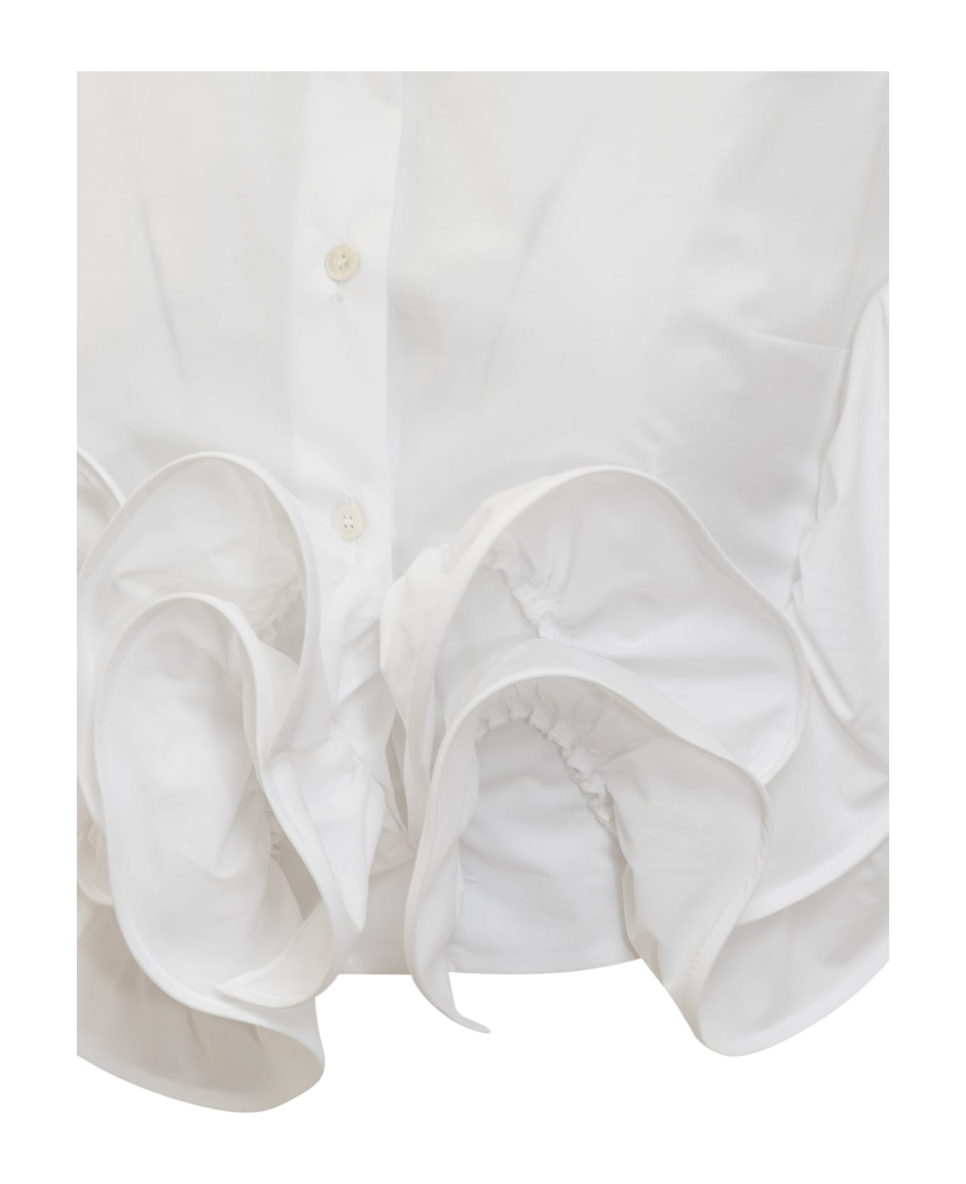 Rochas Sleeveless Shirt - WHITE