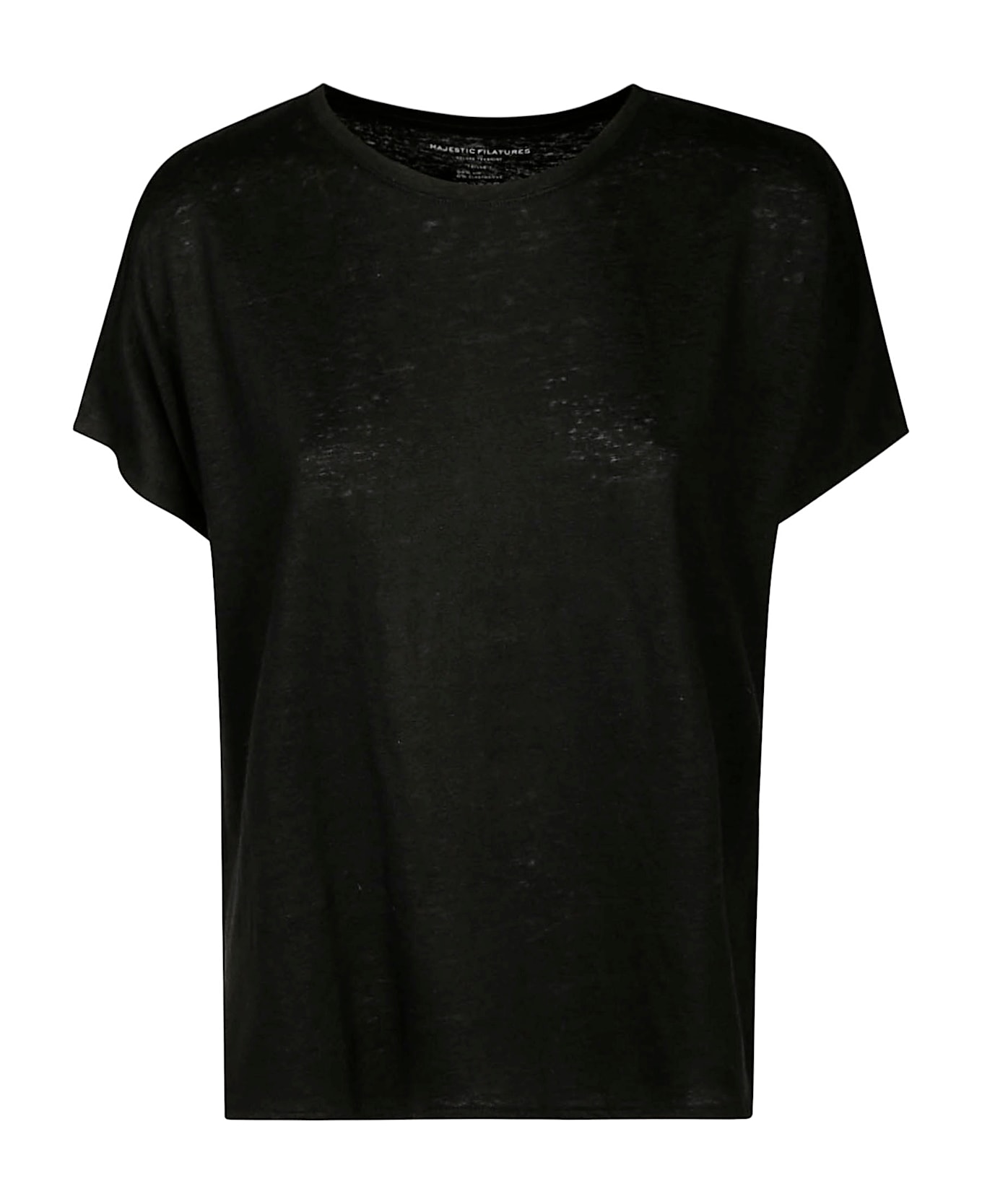 Majestic Filatures Col Rond Mcourt - Noir
