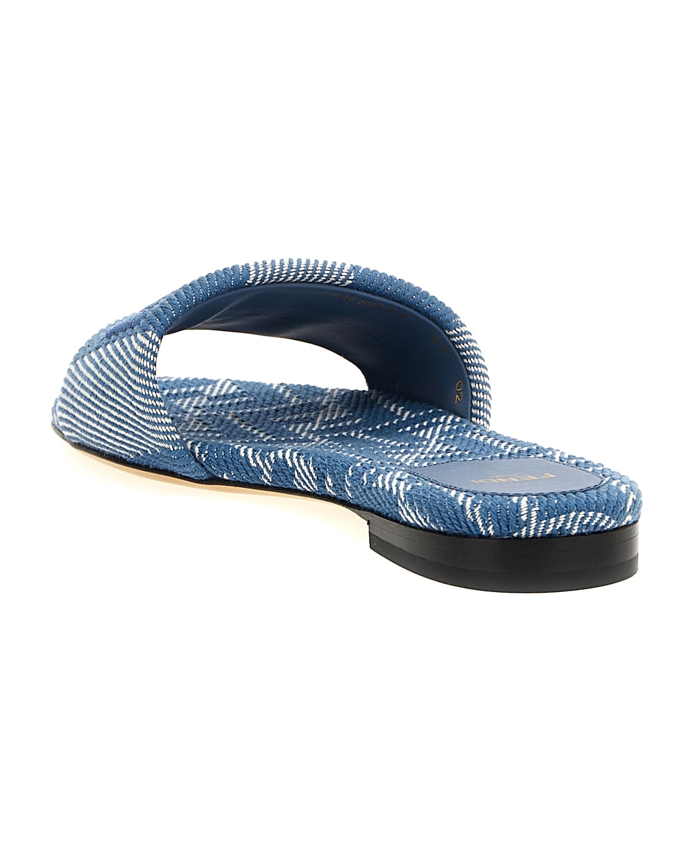 Fendi 'fendi Sunshine' Slides - Light Blue