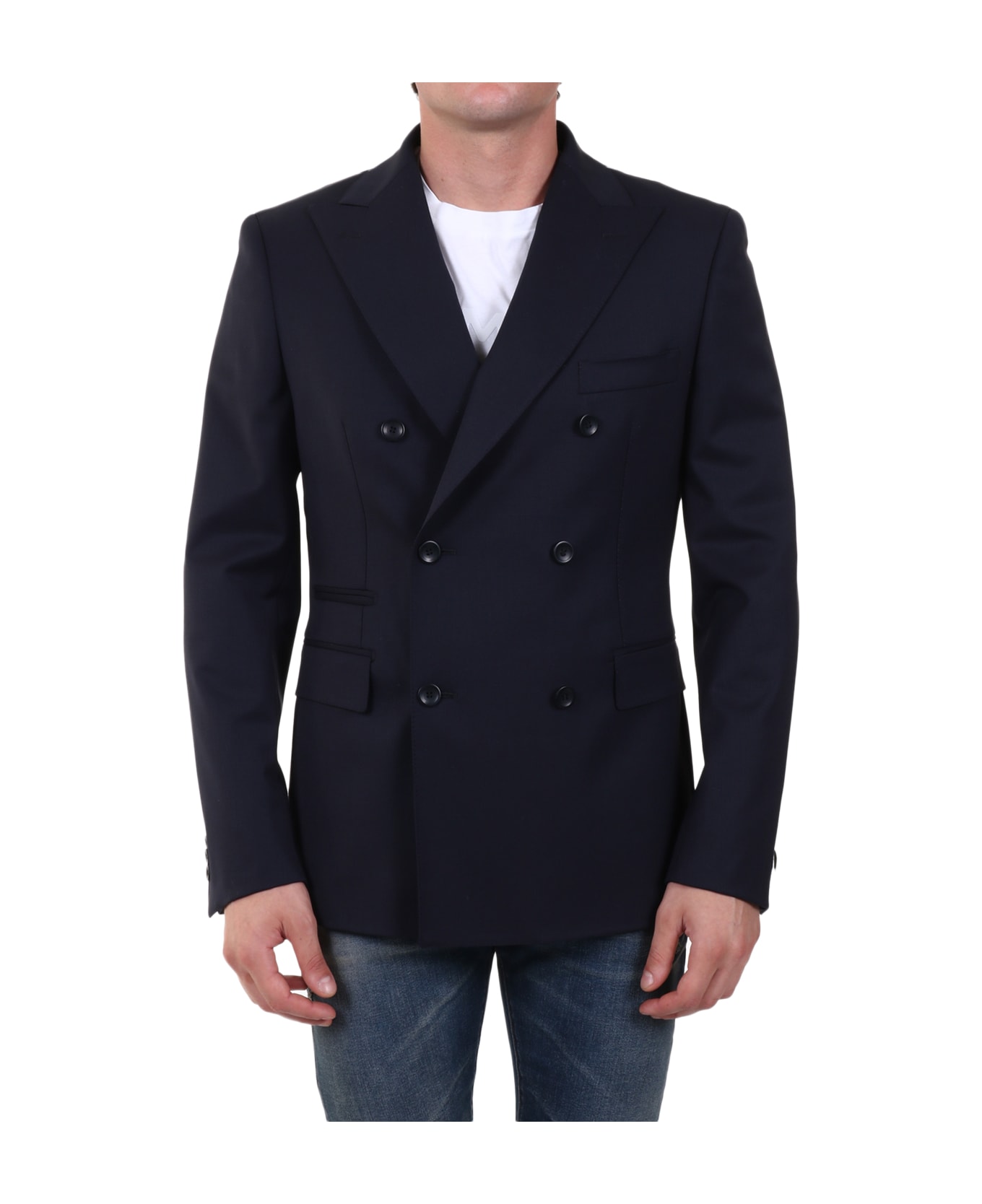Tonello Wool Jacket Blue - BLUE ブレザー