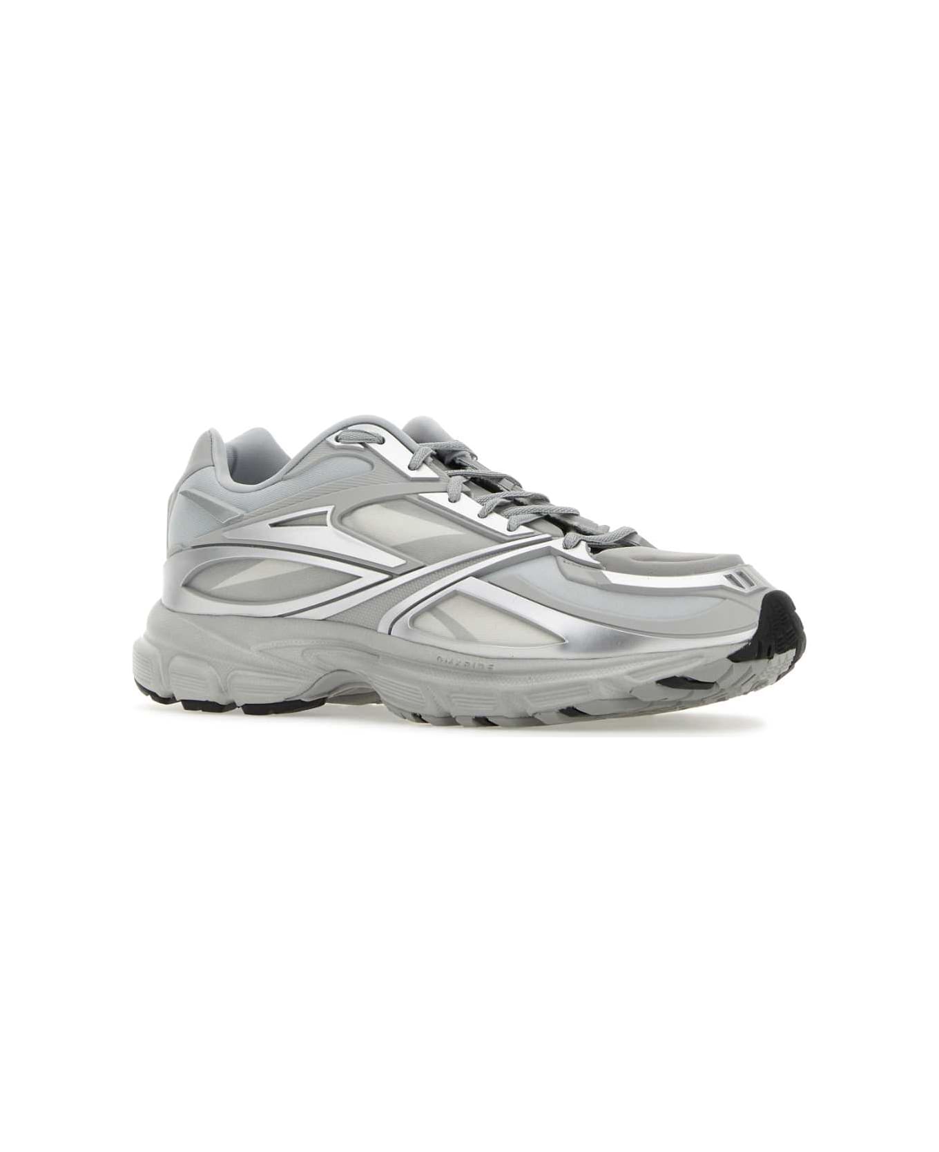Reebok Grey Fabric And Rubber Premier Road Modern Sneakers - SILVER
