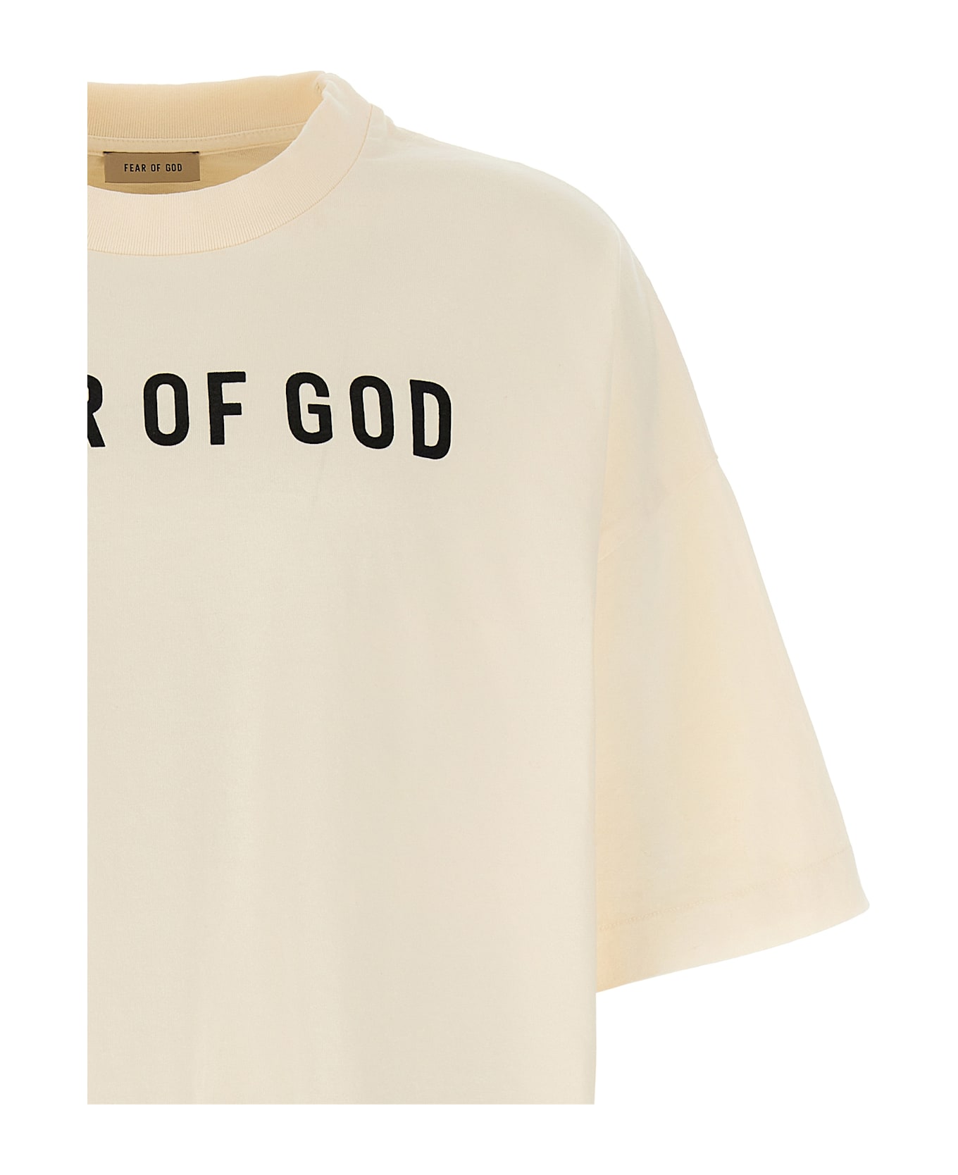 Fear of God Logo Print T-shirt - Beige