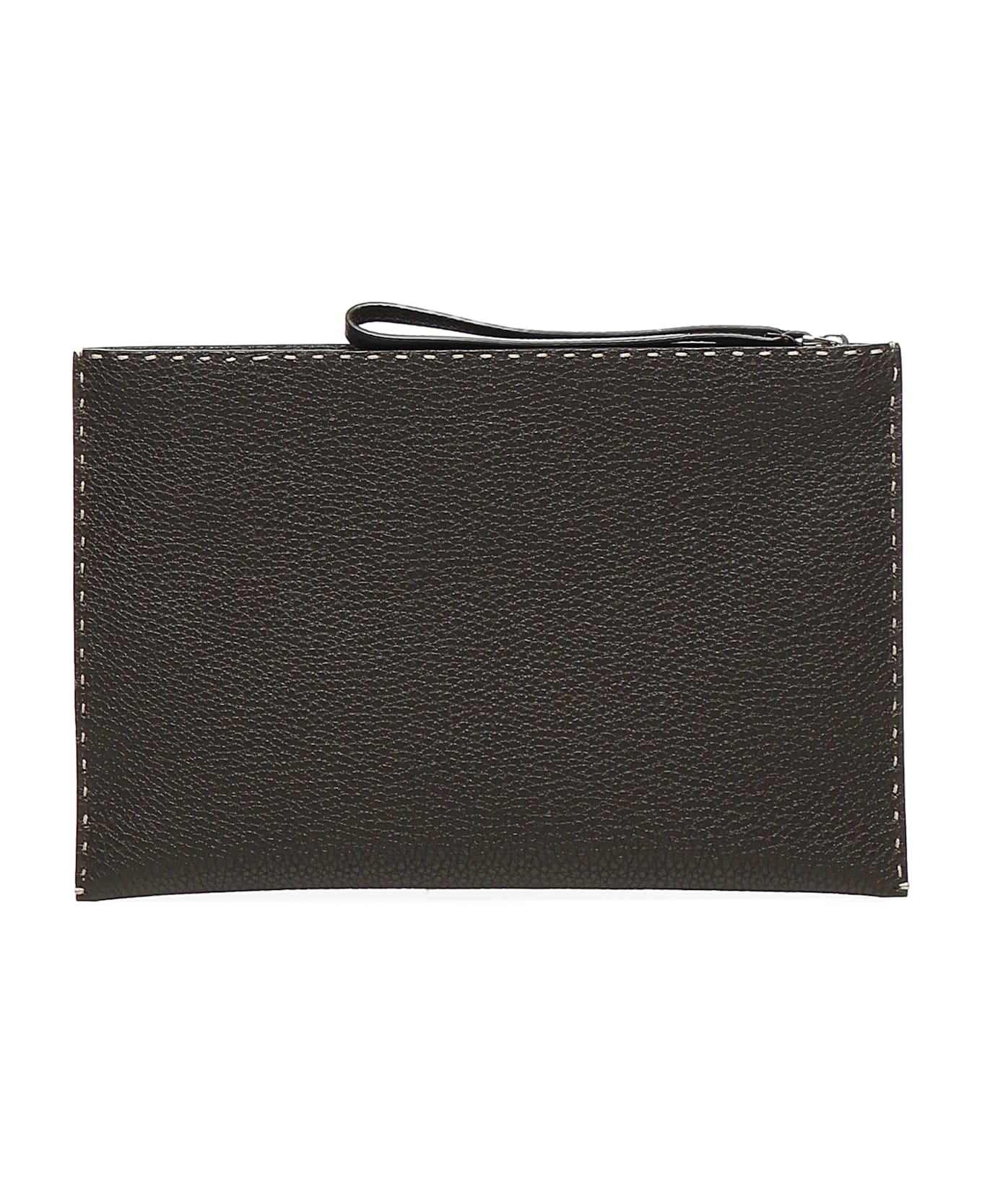 Fendi Pouch Piatta Medium Selleria - Brown