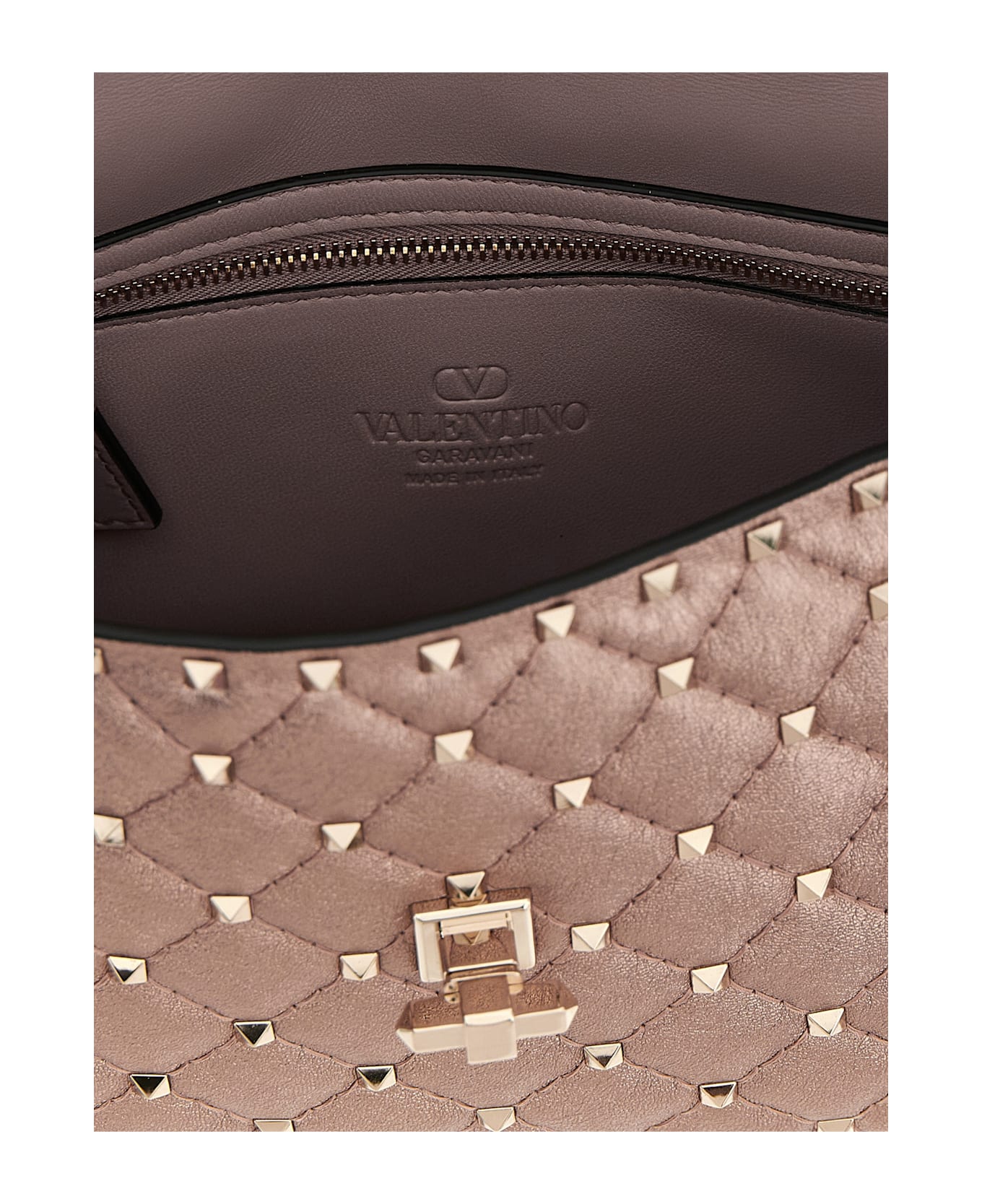 Valentino Garavani 'rockstud Spike' Shoulder Bag - Pink
