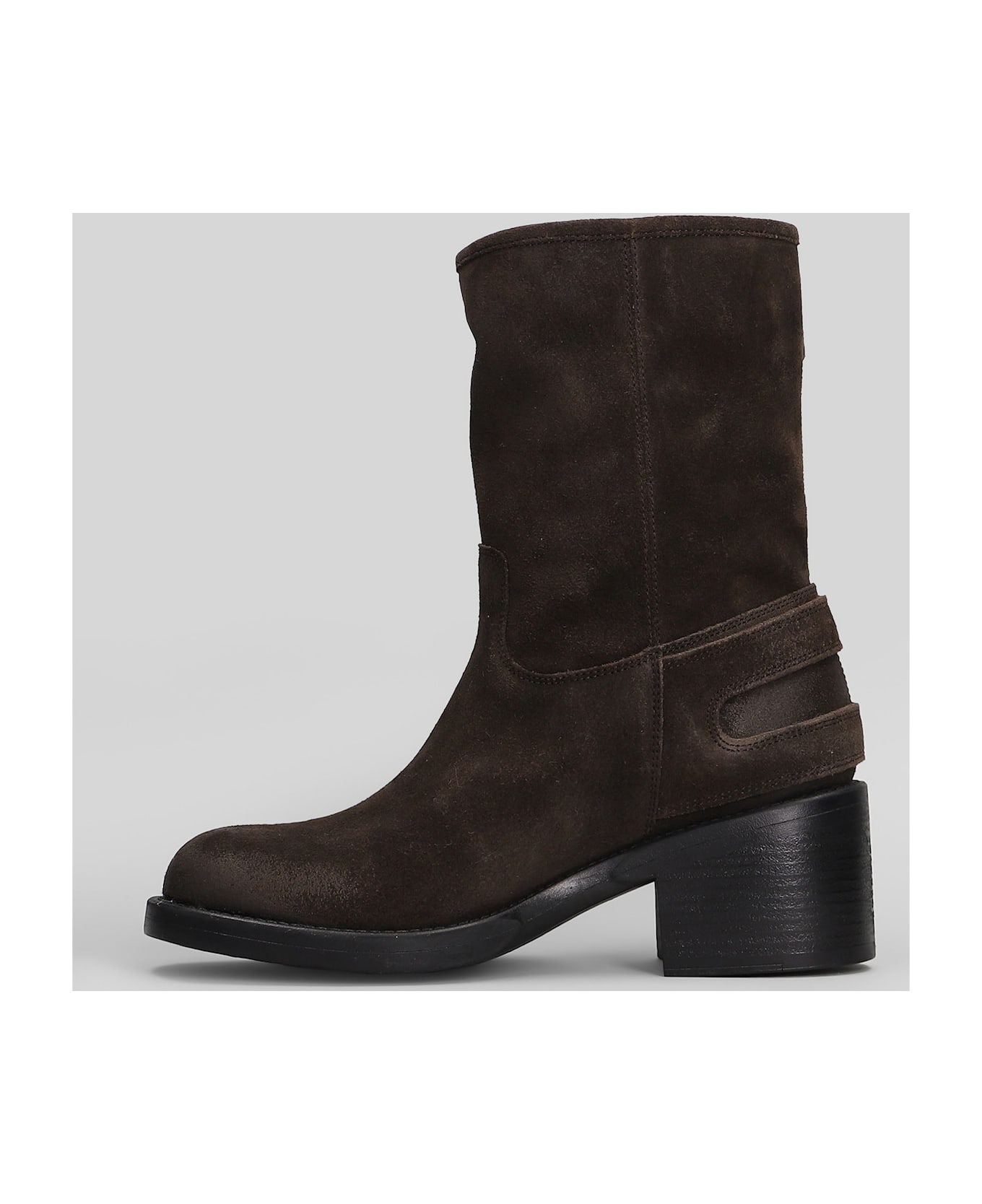 Chloé Dakota High Heels Ankle Boots In Brown Suede - brown