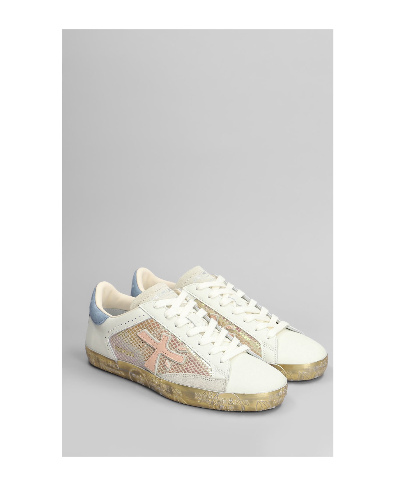 Premiata Steven Sneakers In White Leather - white