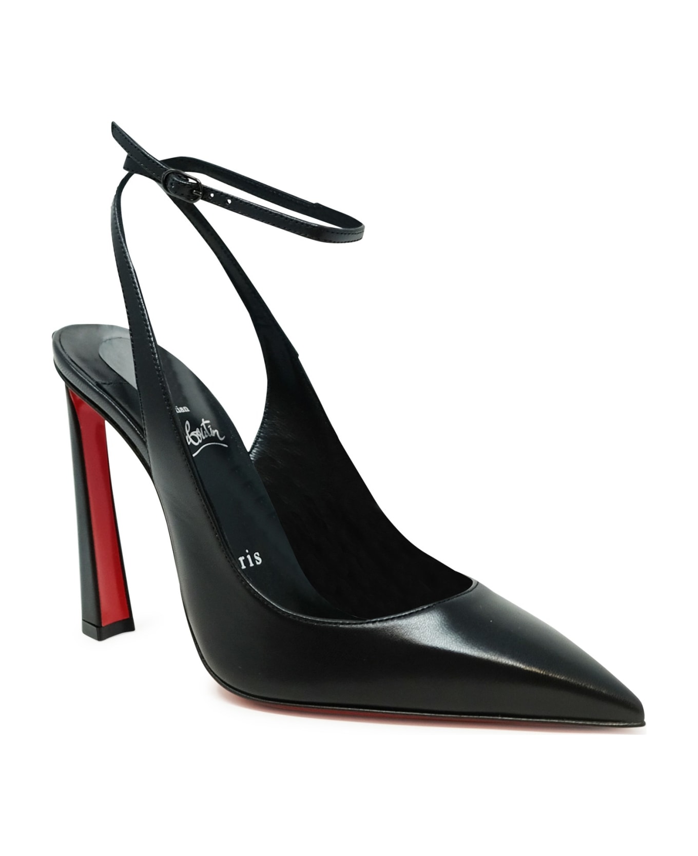 Christian Louboutin Black Kid/lining Condora Strap 100