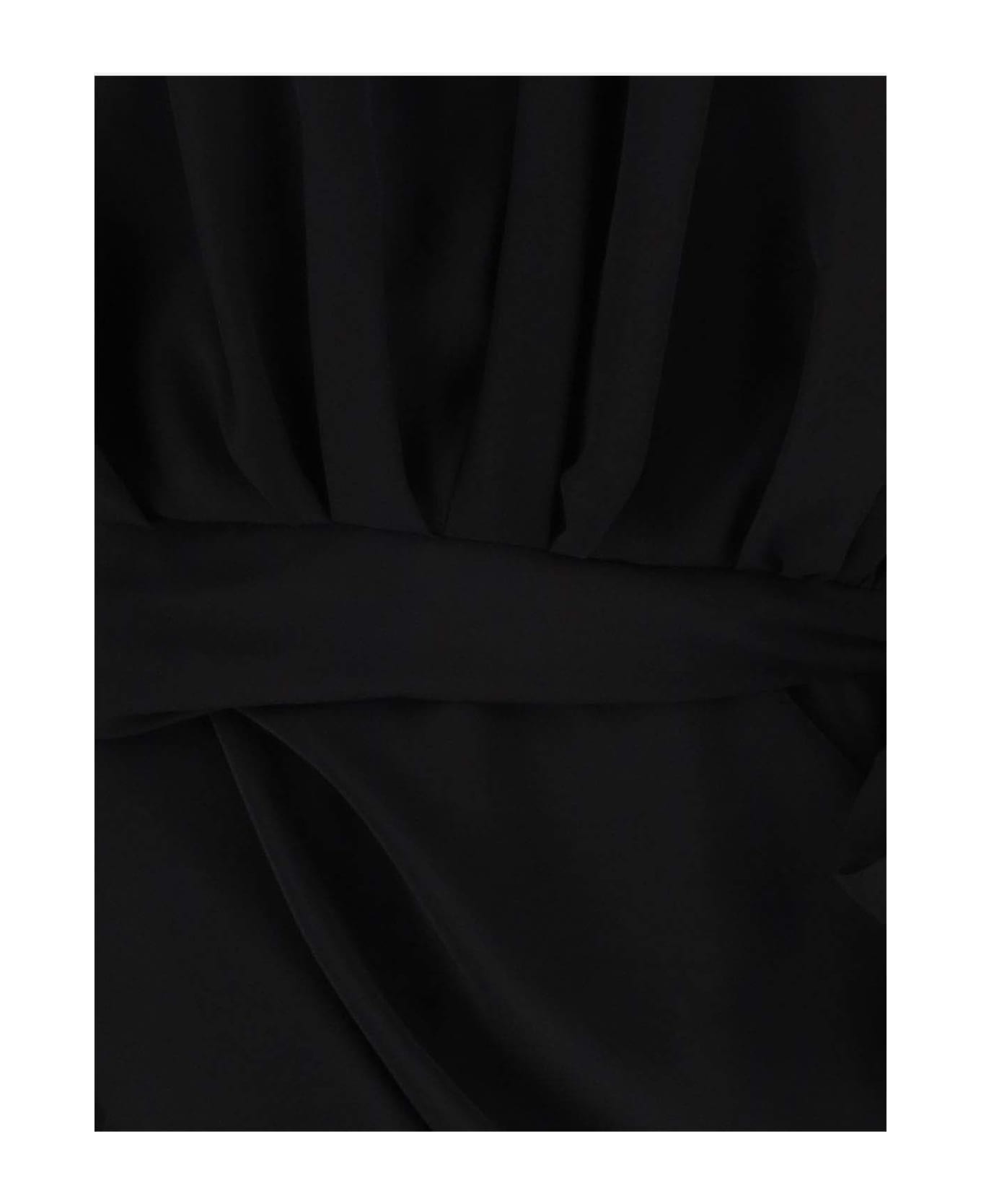 Balenciaga Draped Silk Dress - Black ワンピース＆ドレス
