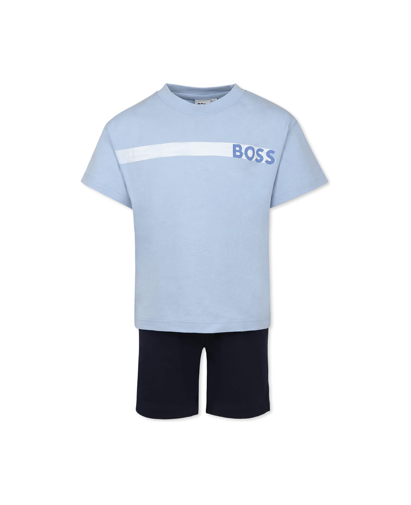 Hugo Boss Multicolor Pyjamas For Boy With Logo - Multicolor
