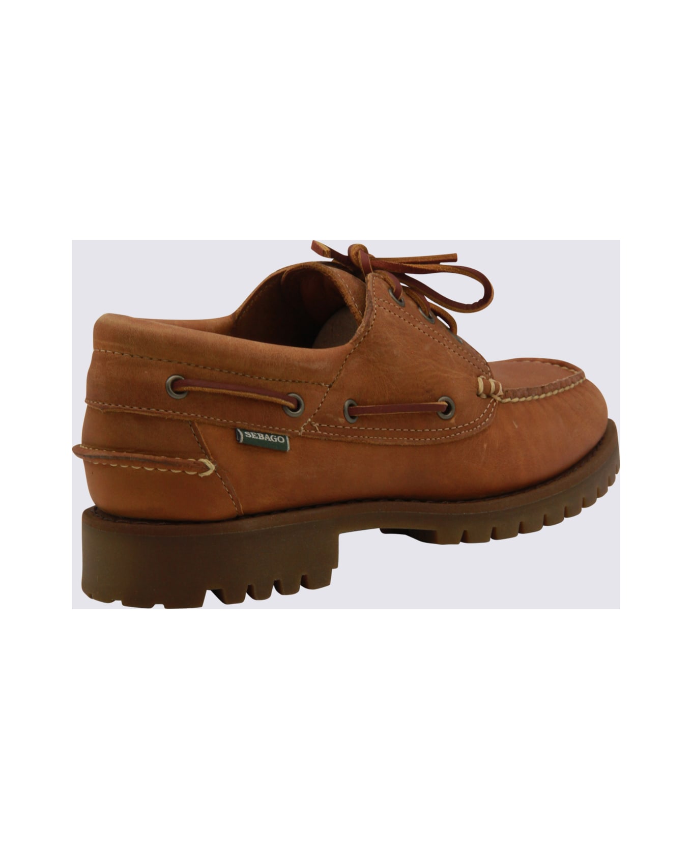 Sebago Brown Lace Up Shoes - BROWN TAN