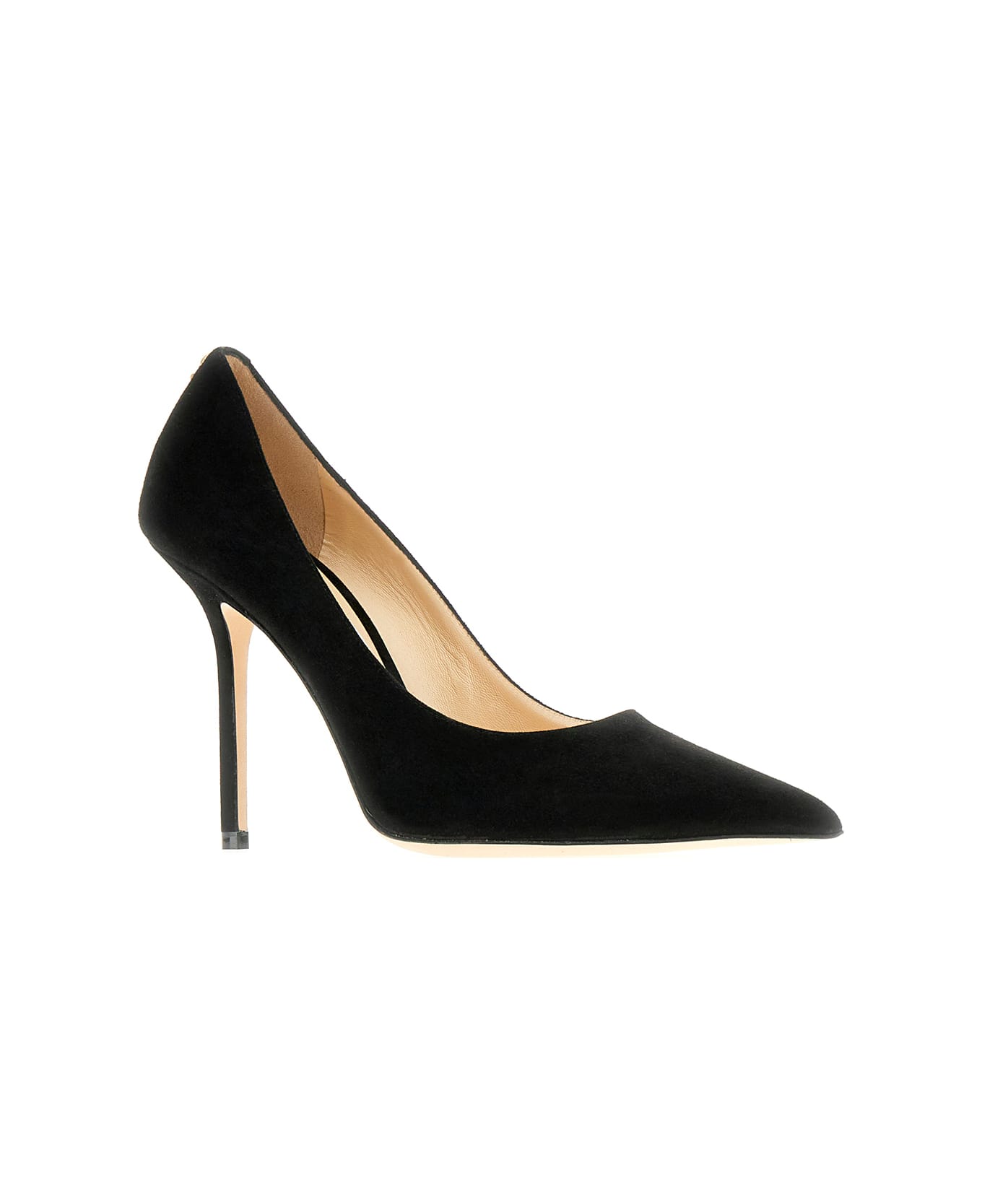 Jimmy Choo Black Suede Love Pumps - BLACK