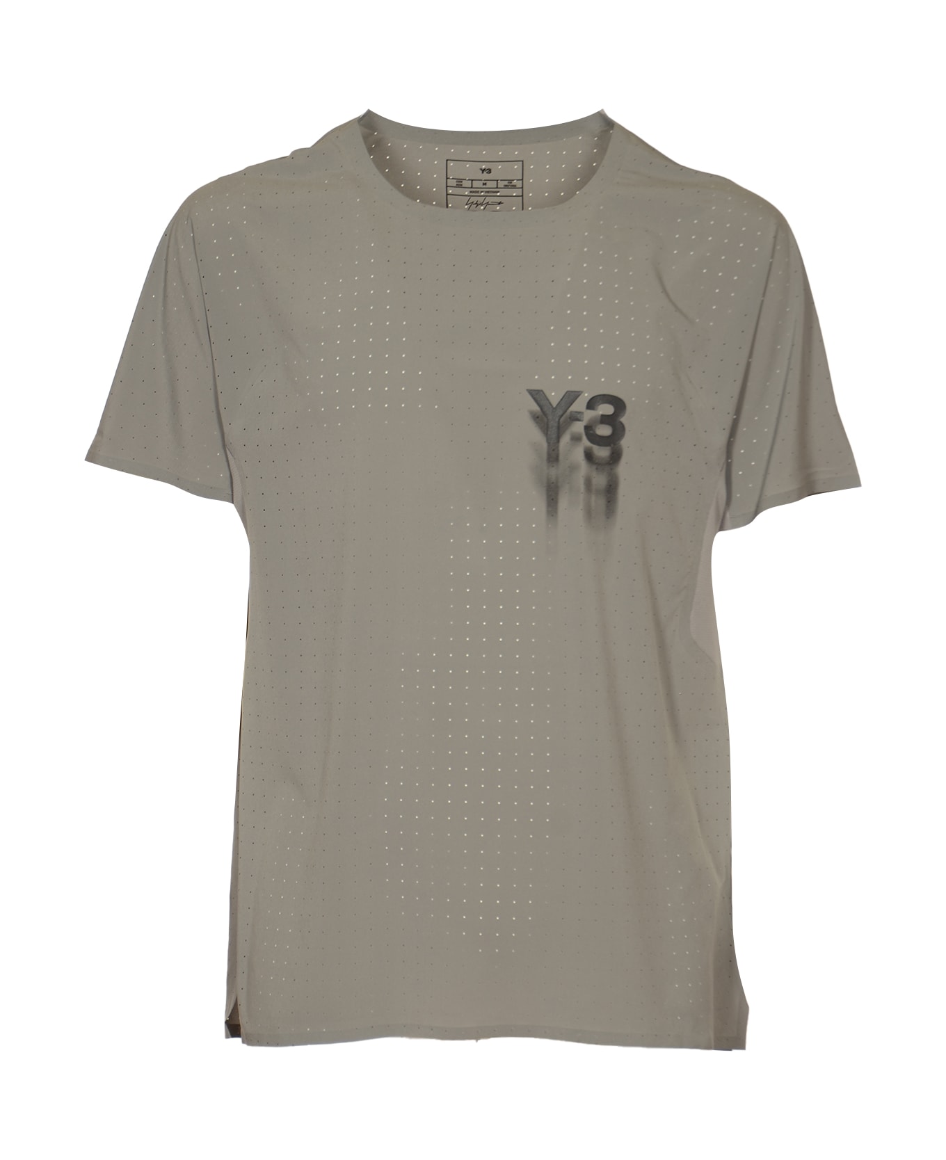 Y-3 Logo Detail Runner T-shirt - Solid Grey