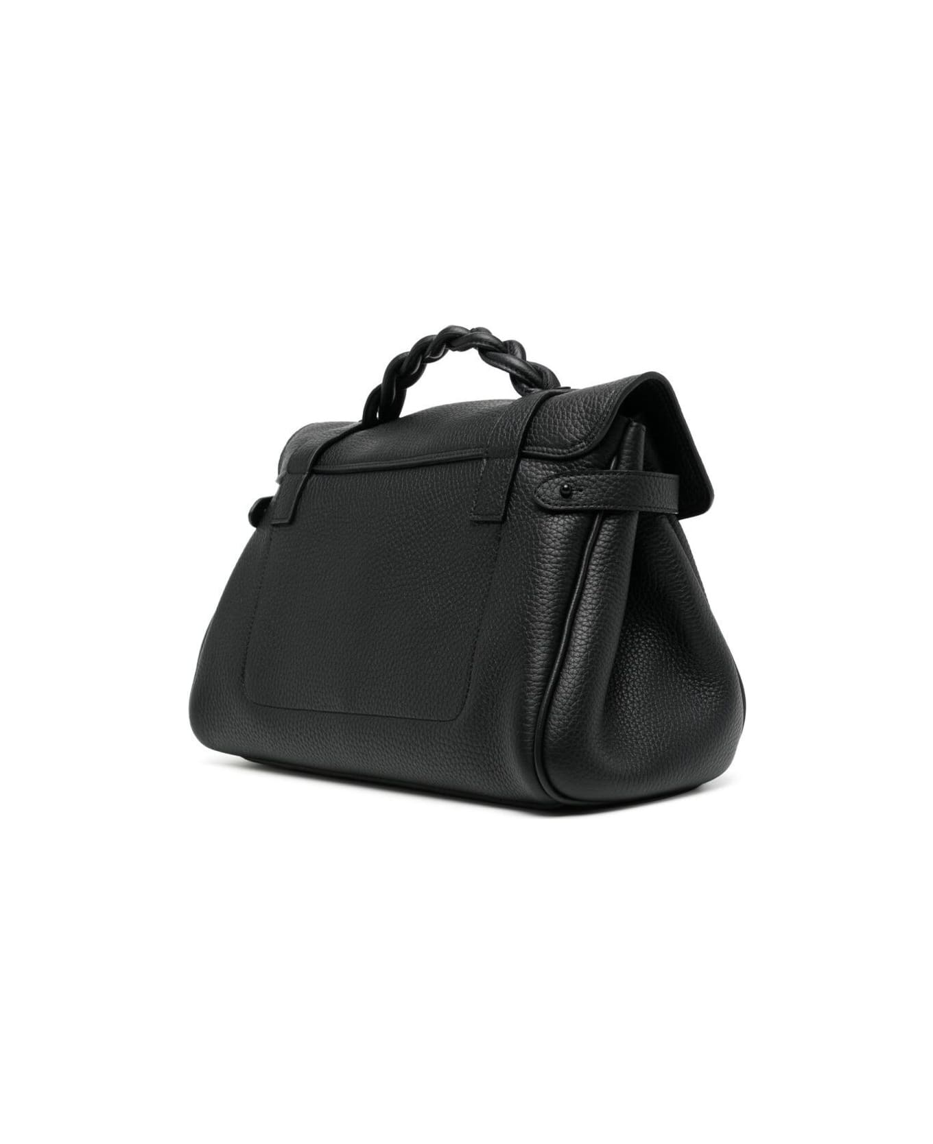 【送料&関税込】Alexa Heavy Black Leather Handbag Mulberry W Alexa Heavy Black Leather Handbag Mulberry Woman | italist