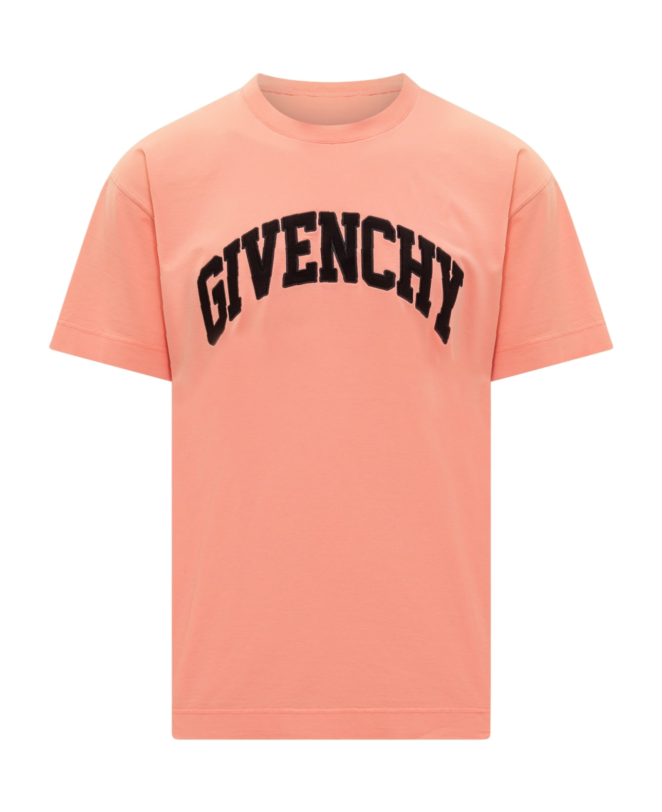 Givenchy T-shirt In Rose-pink Cotton - CORAL