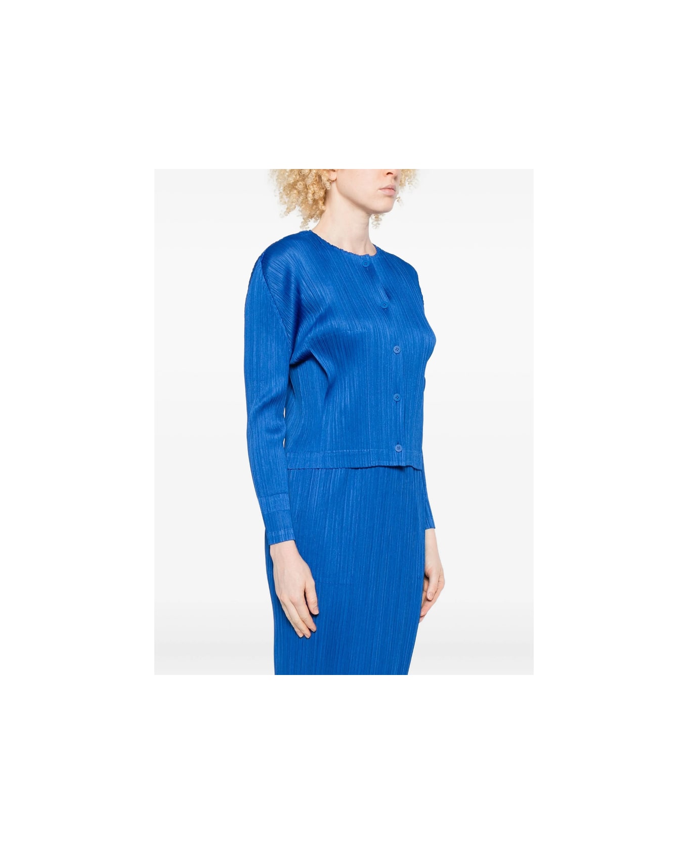 Pleats Please Issey Miyake Sweater - BLUE