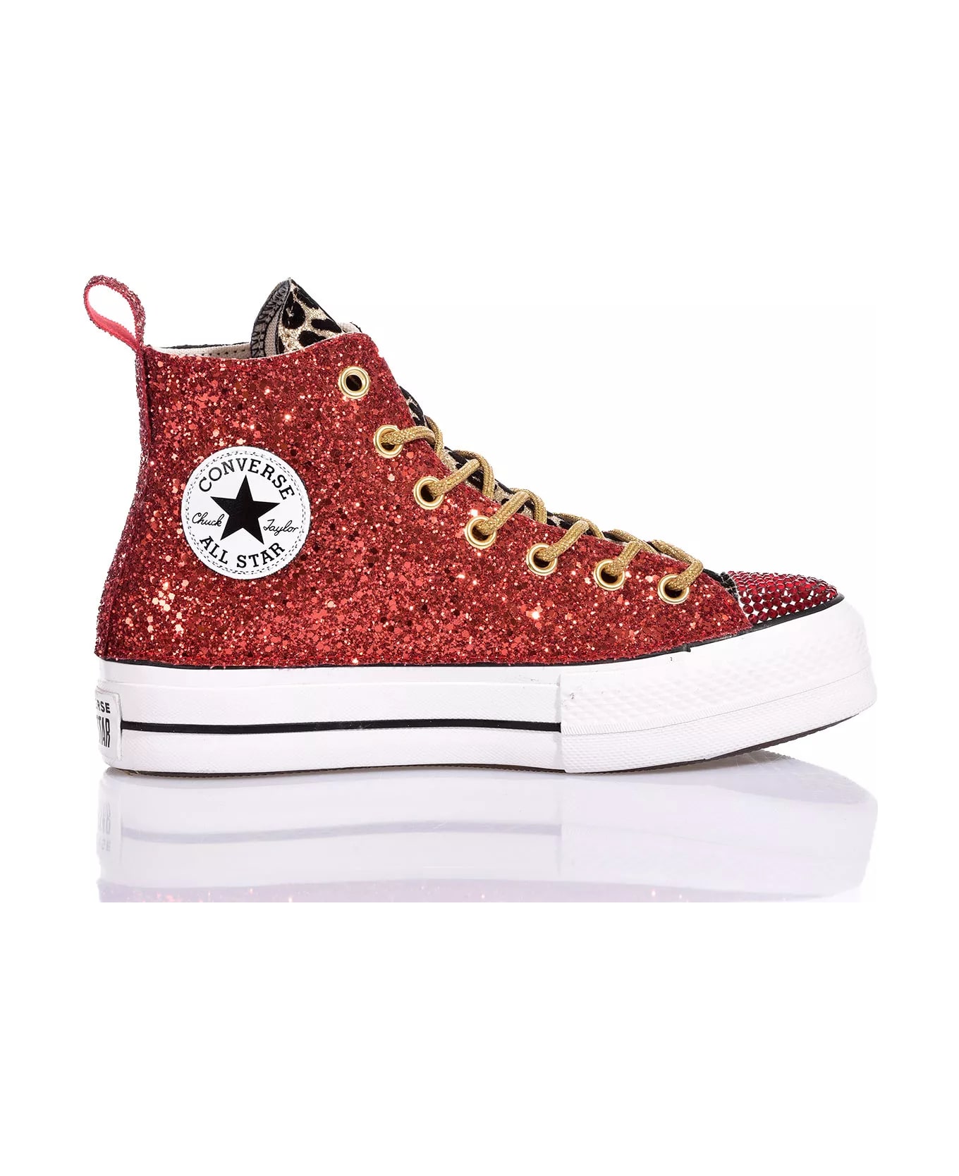 Mimanera Converse Platform Red Kilt