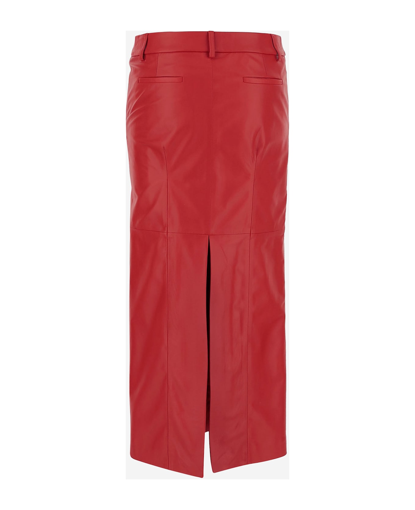 Armarium Leather Loren Skirt - Red