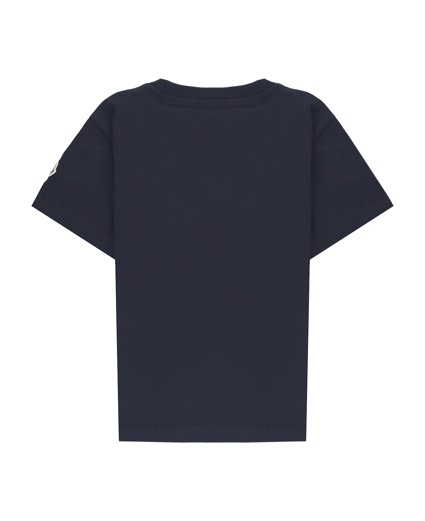 Moncler T-shirt With Logo - Blue