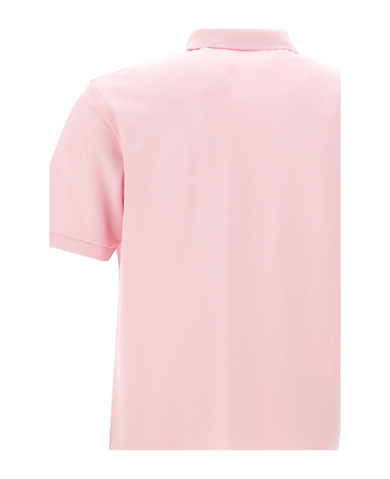 Sun 68 "solid" Pique Cotton Polo Shirt - PINK
