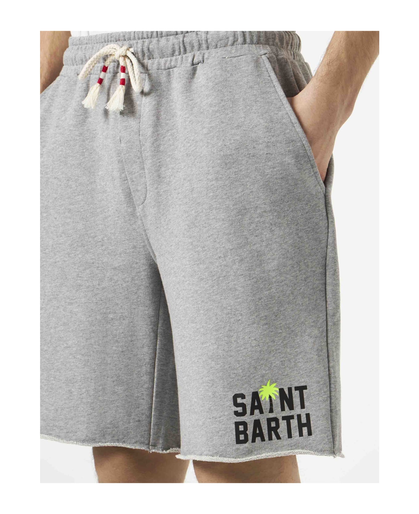 MC2 Saint Barth Man Cotton Grey Bermuda - unknown