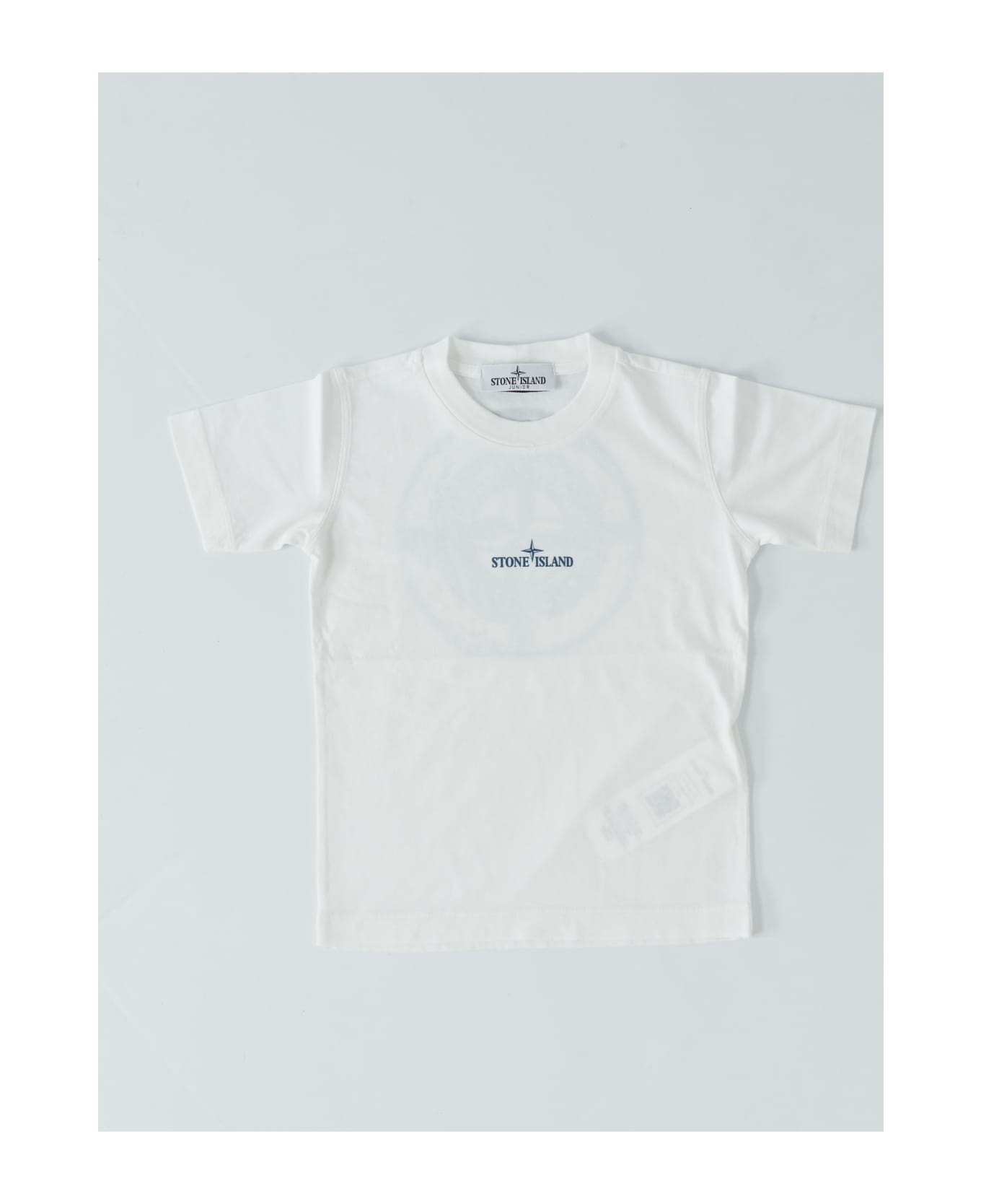 Stone Island Junior Cotton T-shirt - BIANCO