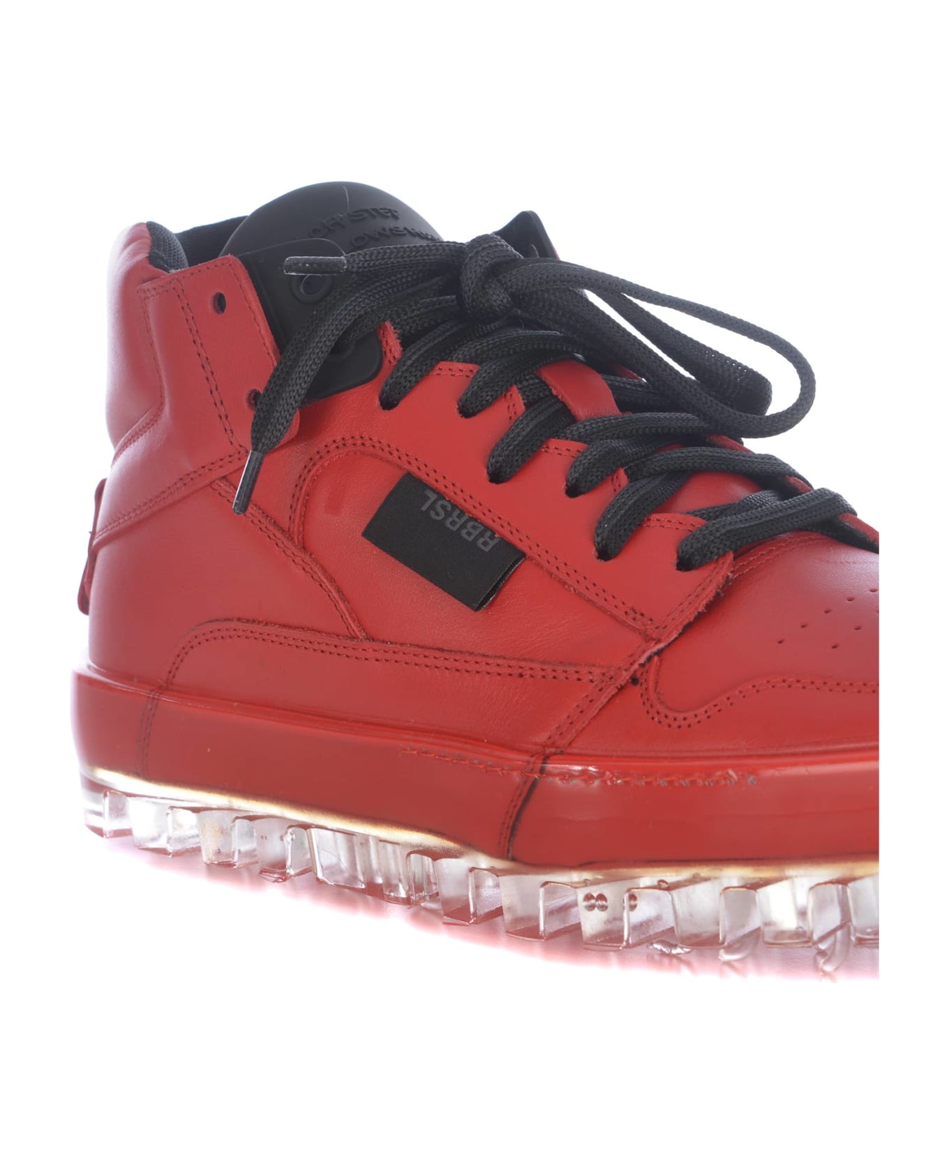RBRSL Rubber Soul Sneakers Rbrsl In Leather - Rosso