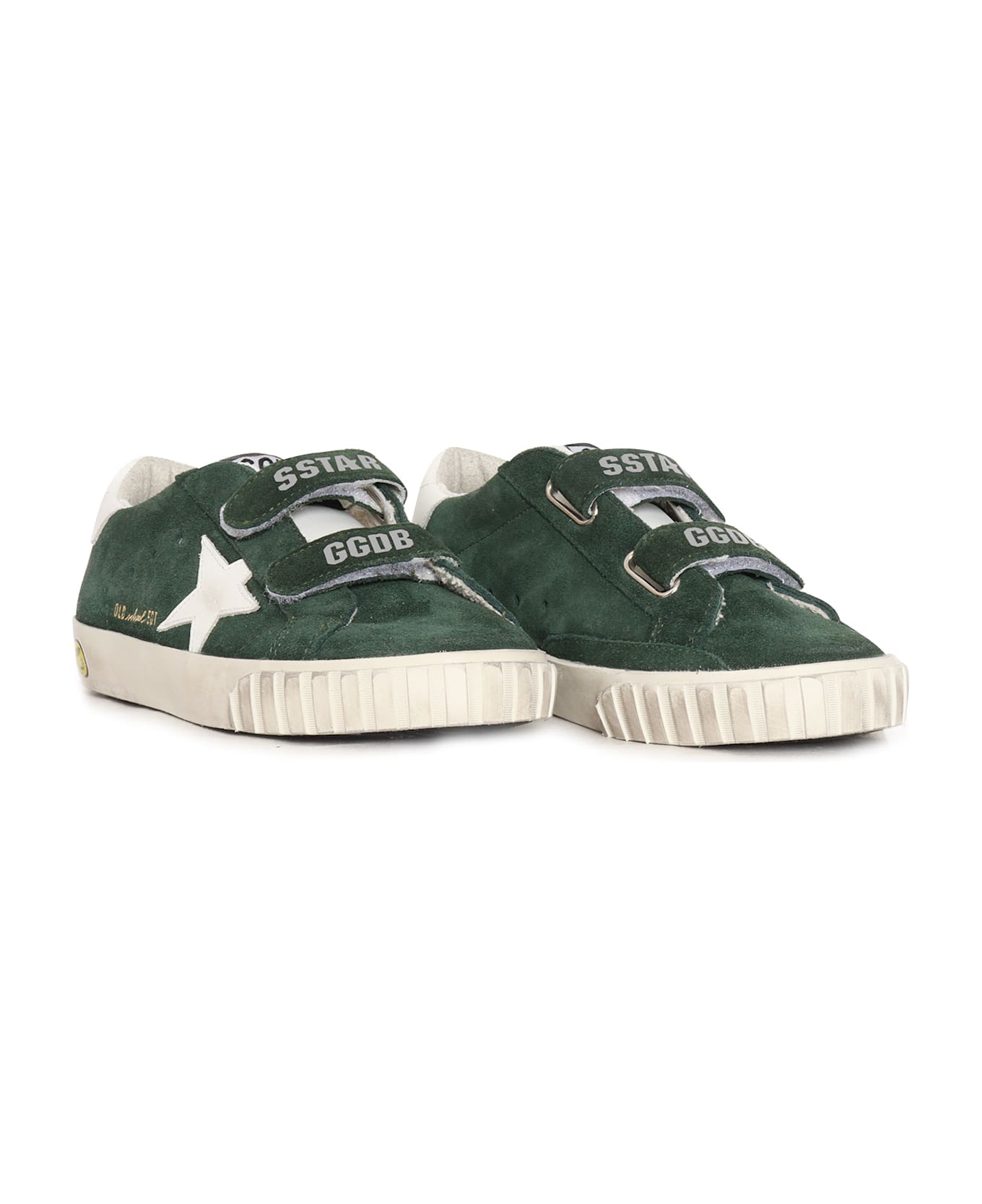 Golden Goose Old School With Double Foxing Suede Upper Leather Tongue Star And Heel - GREEN