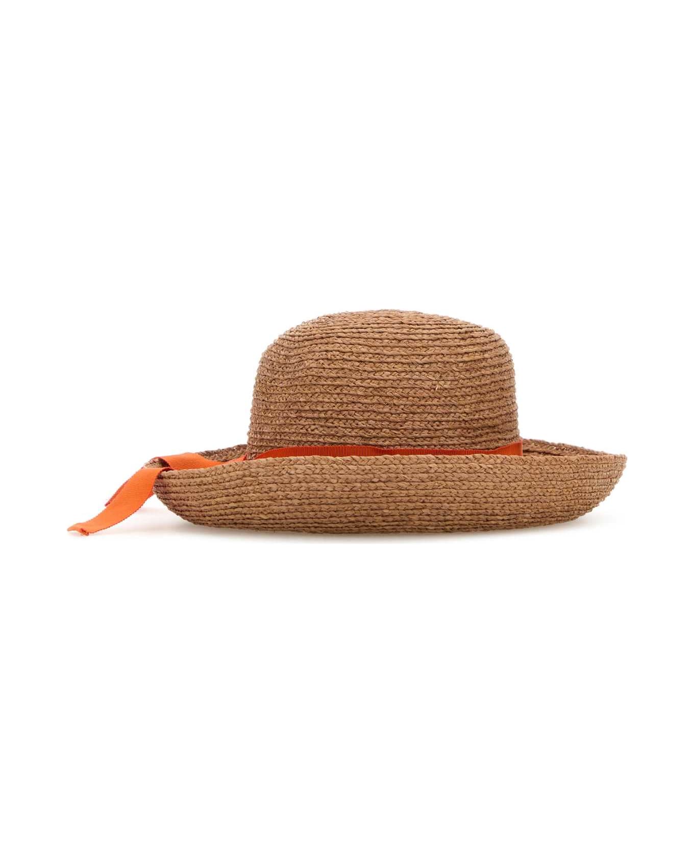 Helen Kaminski Raffia Newport Sb Hat - NOUGATSUNSET