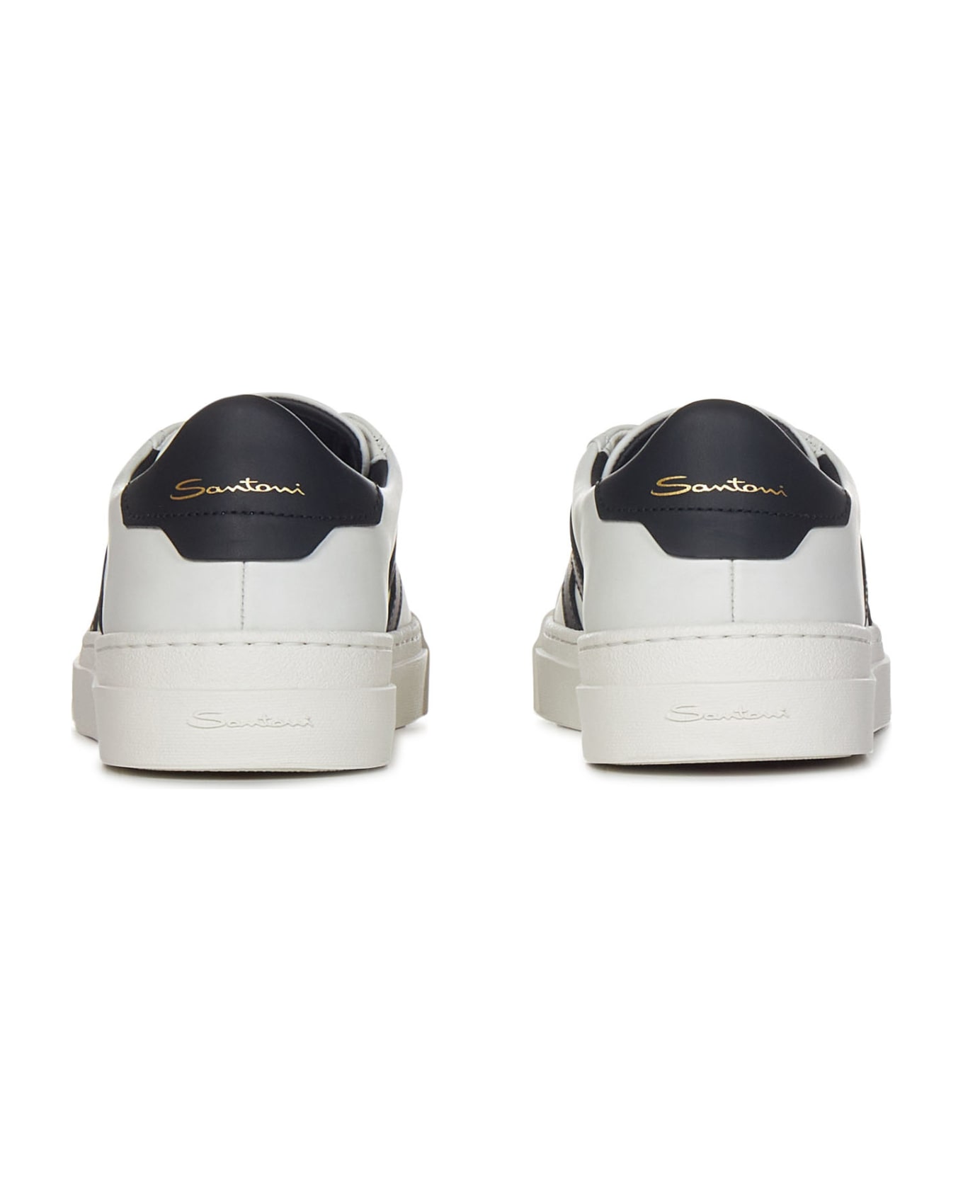 Santoni Double Buckle Sneakers - White スニーカー